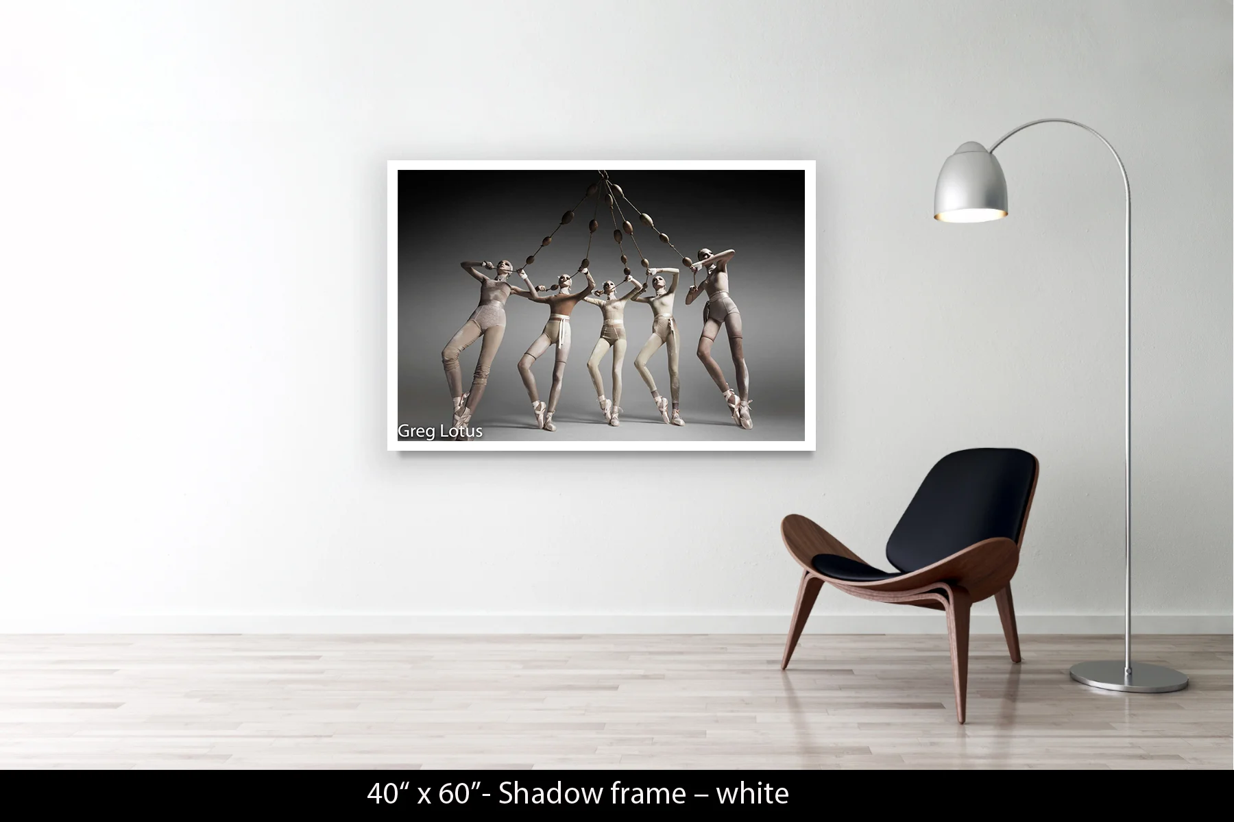 40"x60" | Shadow Frame White