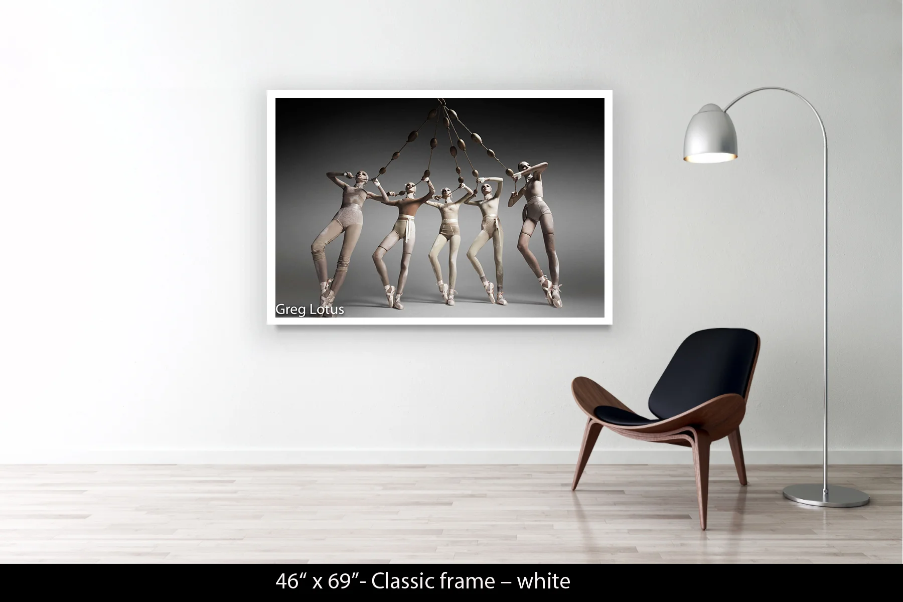 46"x69" | Classic Frame White