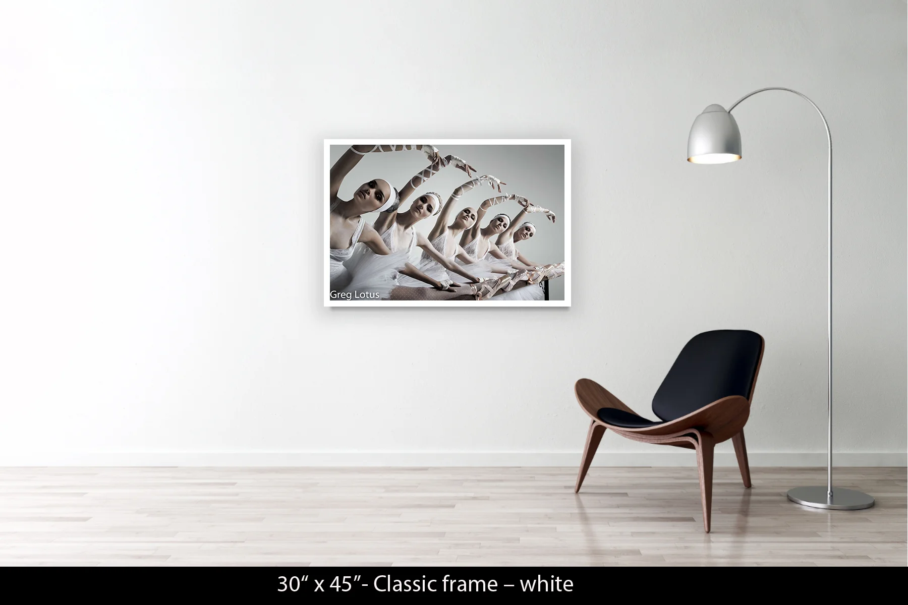 30"x45" | Classic Frame White