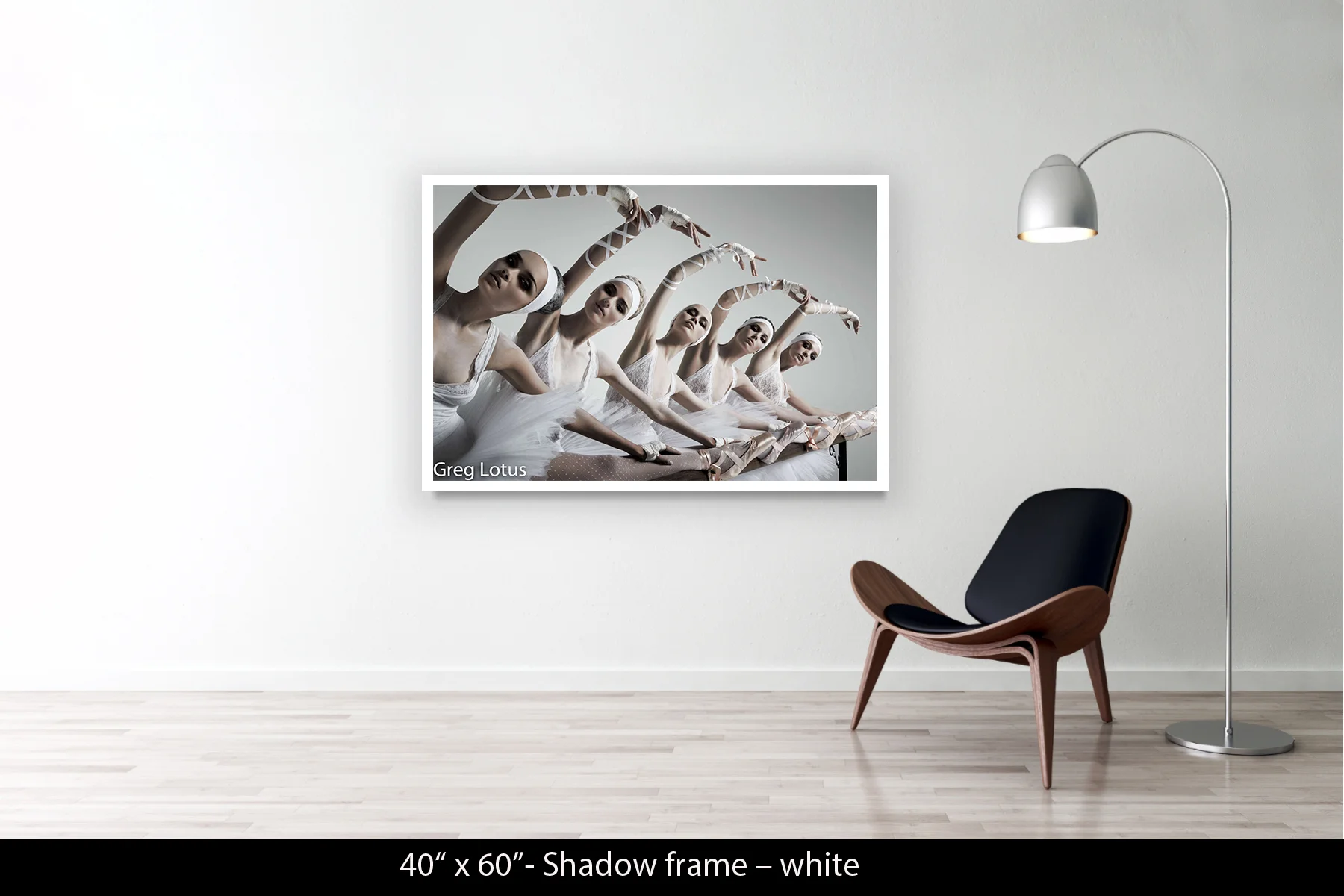 40"x60" | Shadow Frame White