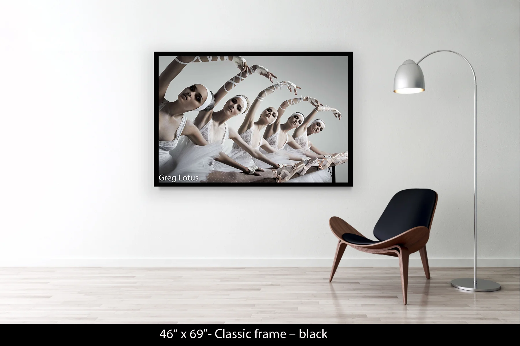 46"x69" | Classic Frame Black