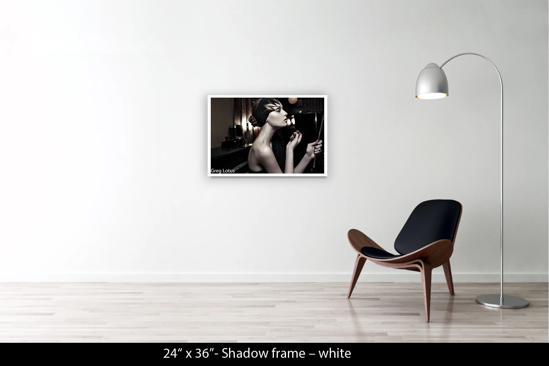 24"x36" | Shadow Frame White