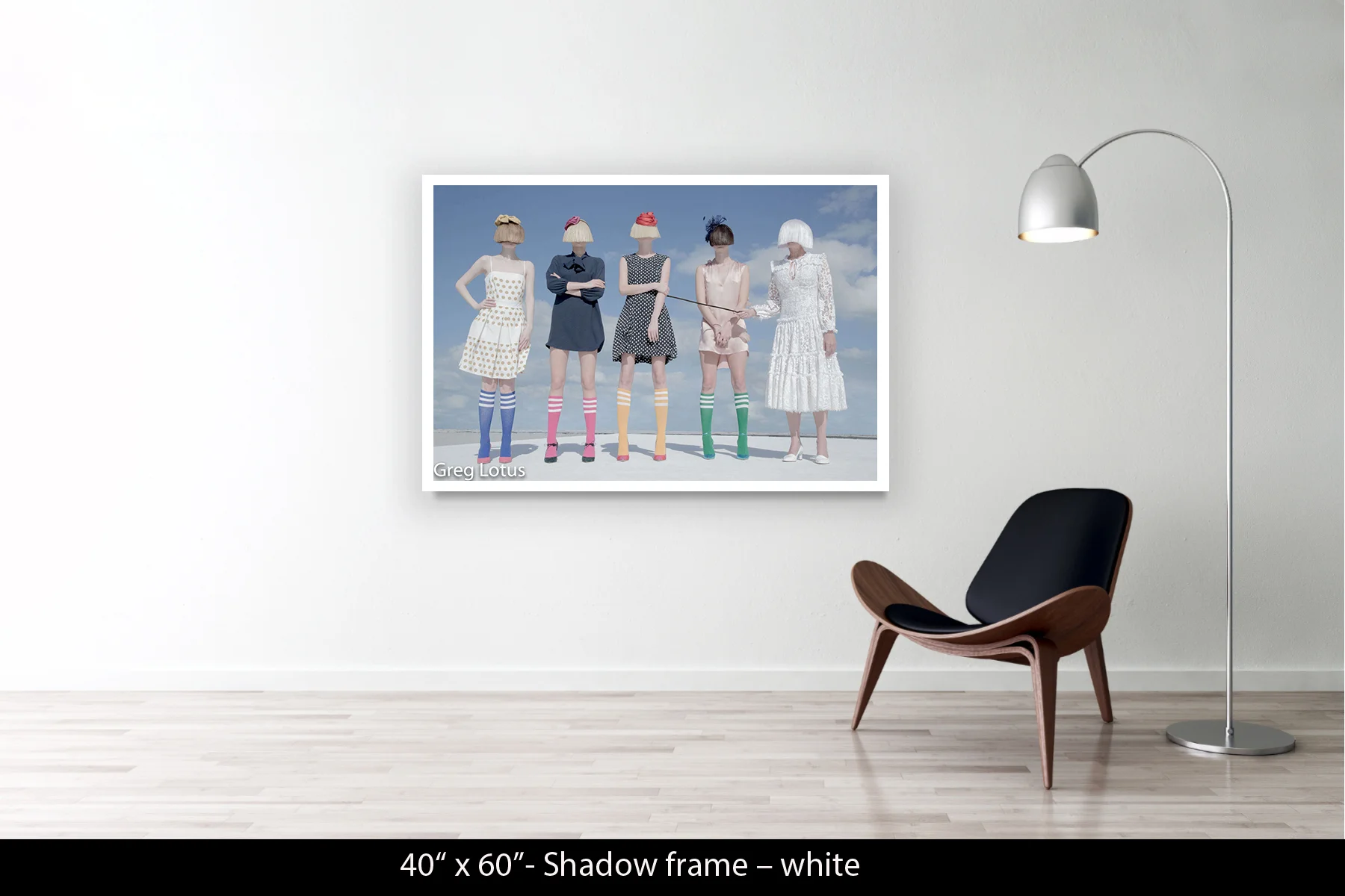 40"x60" | Shadow Frame White