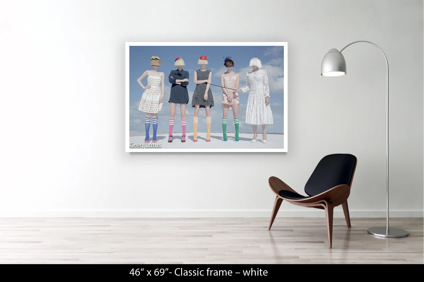46"x69" | Classic Frame White