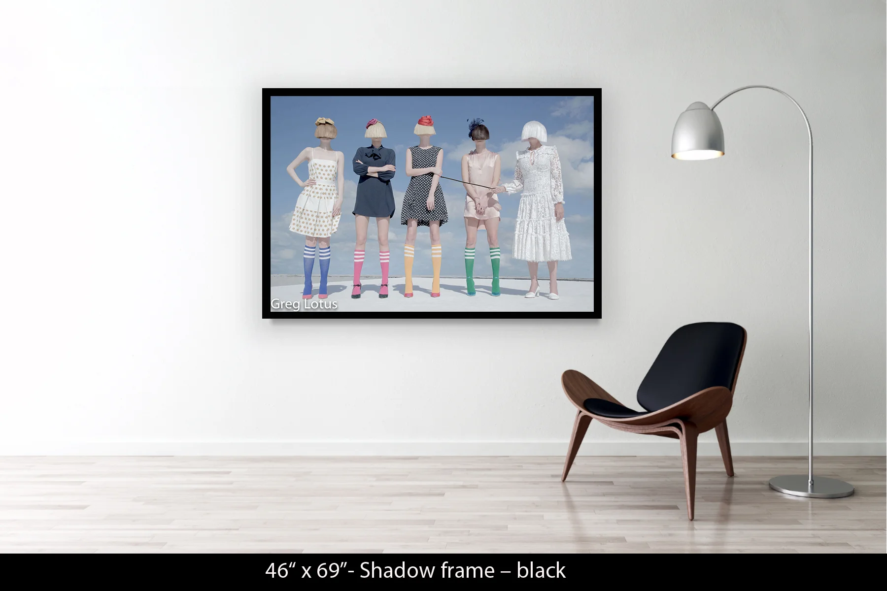46"x69" | Shadow Frame Black