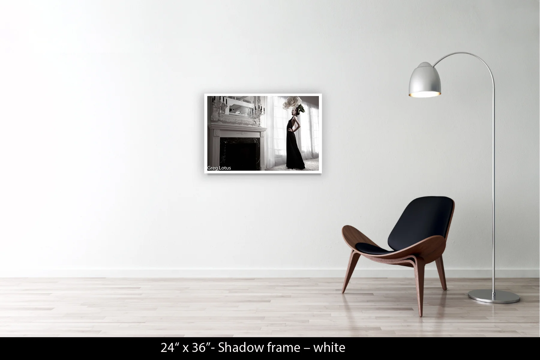 24"x36" | Shadow Frame White