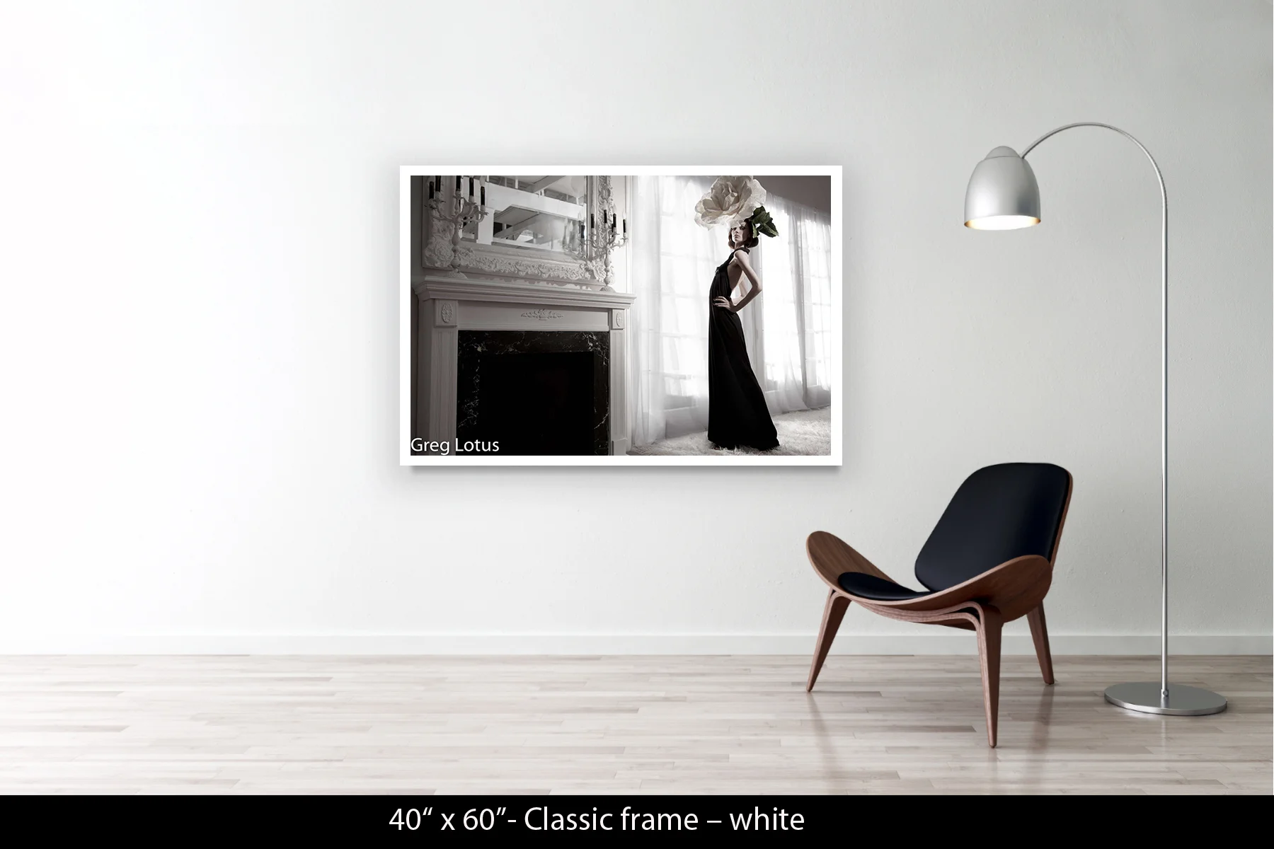 40"x60" | Classic Frame White