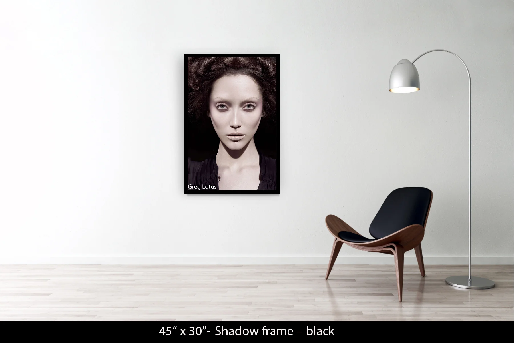 45"x30" | Shadow Frame Black