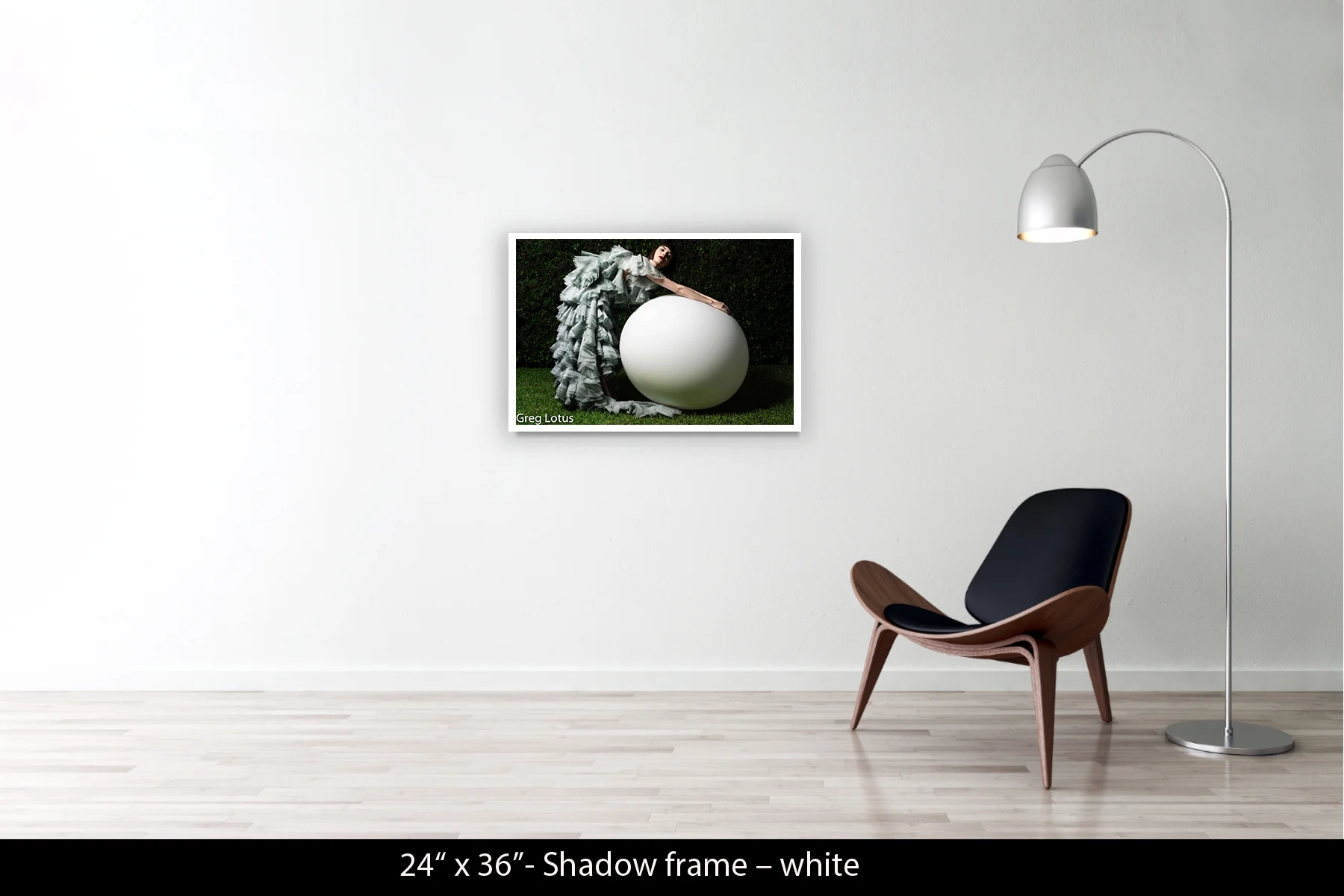 24"x36" | Shadow Frame White