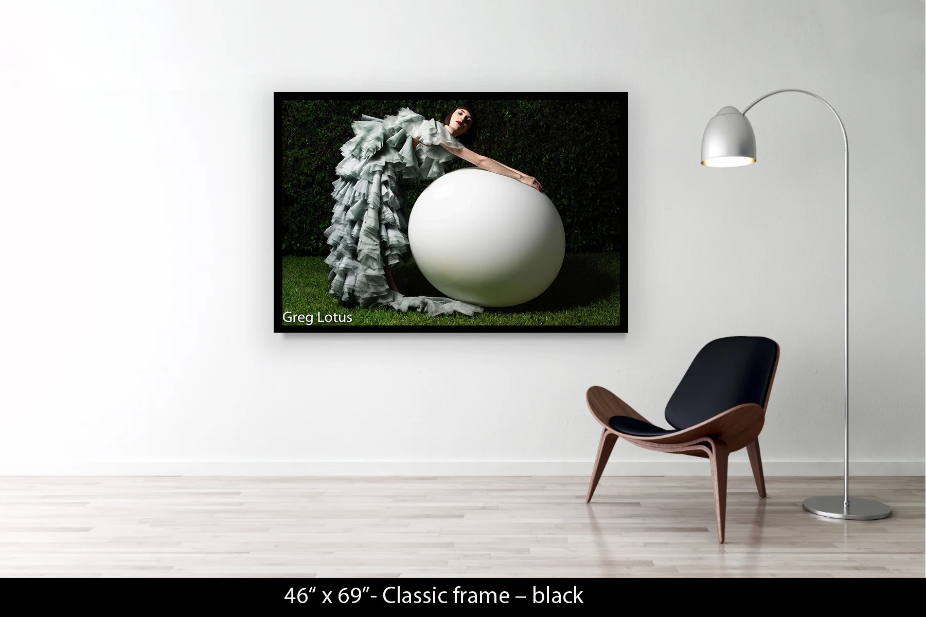 46"x69" | Classic Frame Black