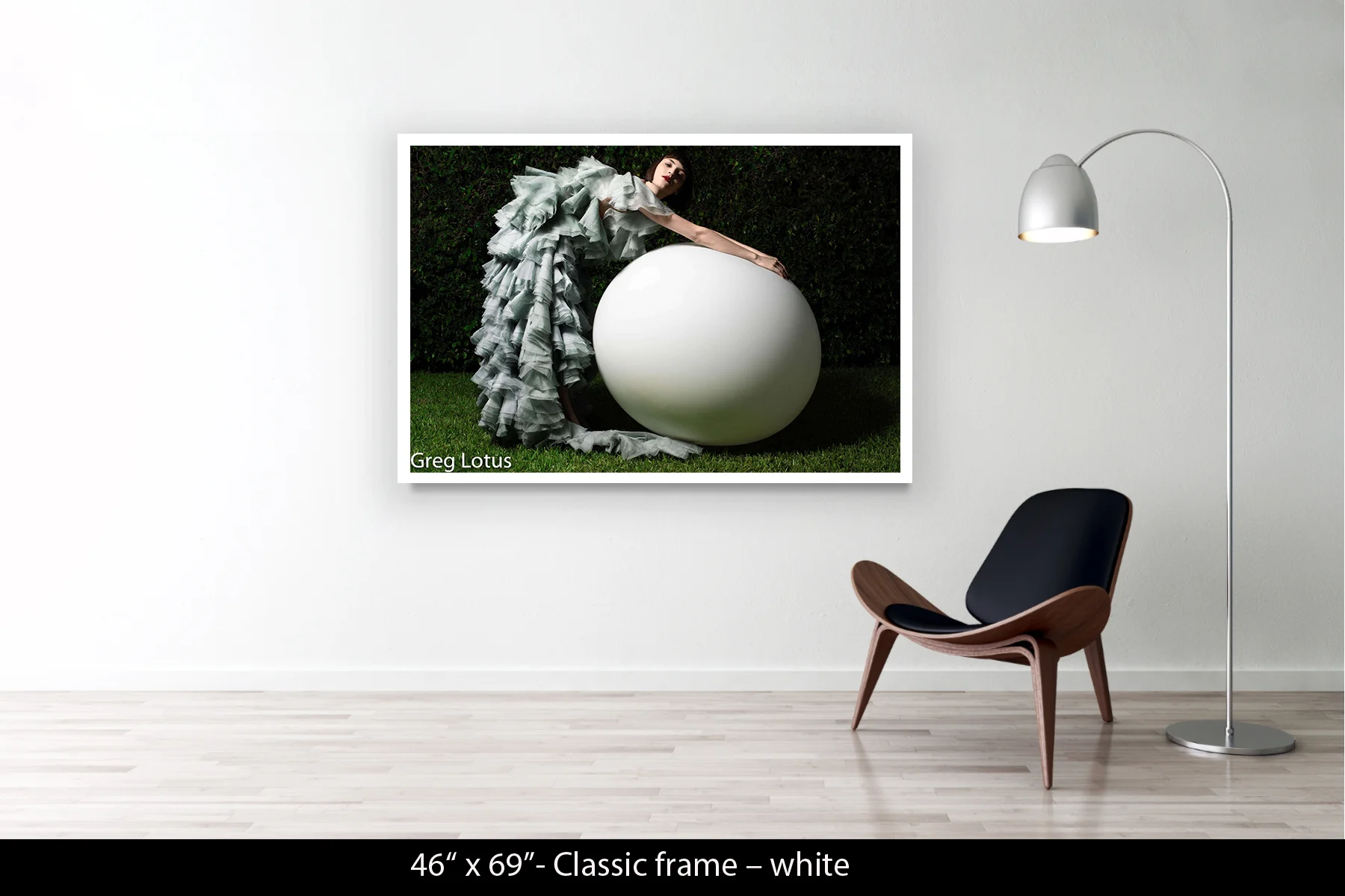 46"x69" | Classic Frame White