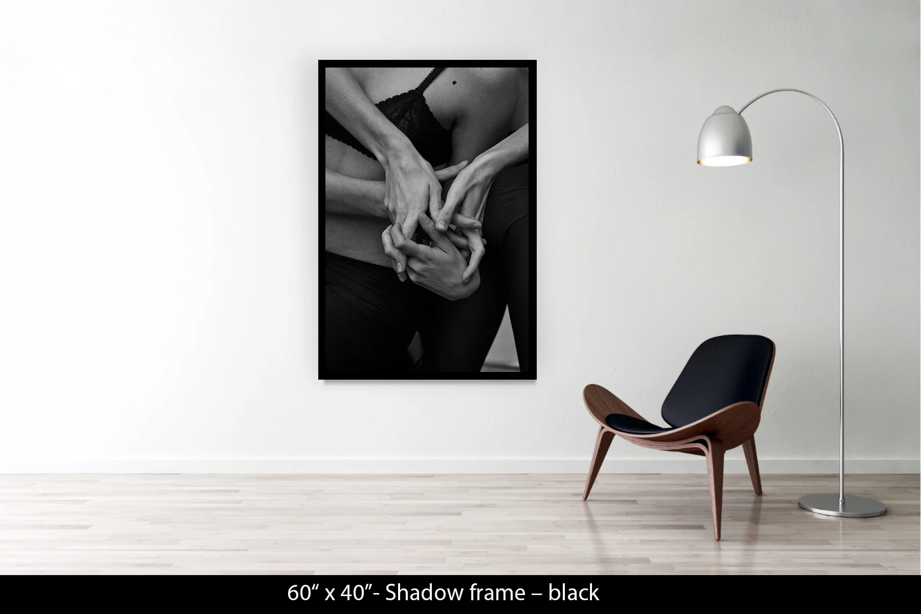60"x40" | Shadow Frame Black