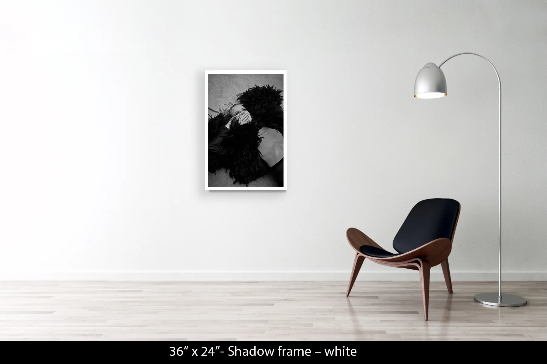 36"x24" | Shadow Frame White