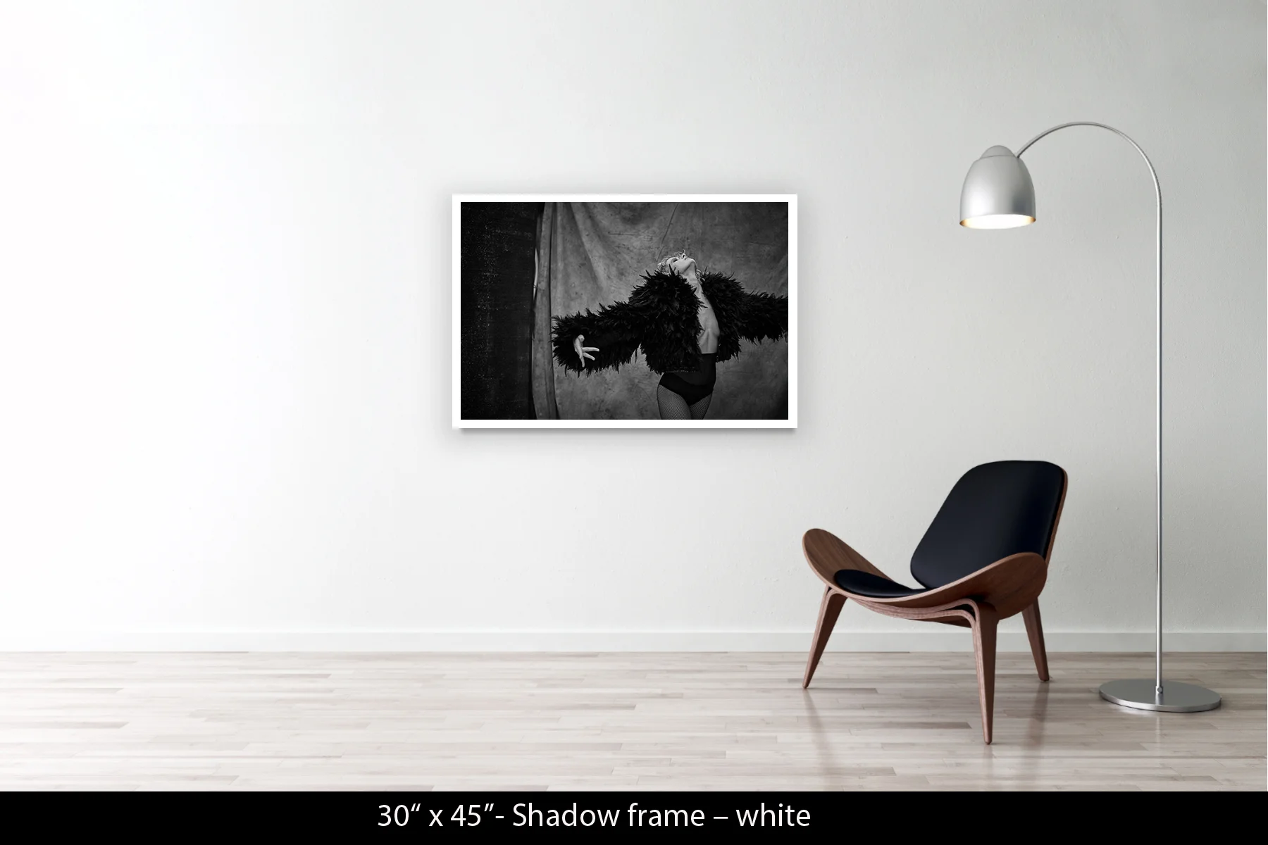 30"x45" | Shadow Frame White