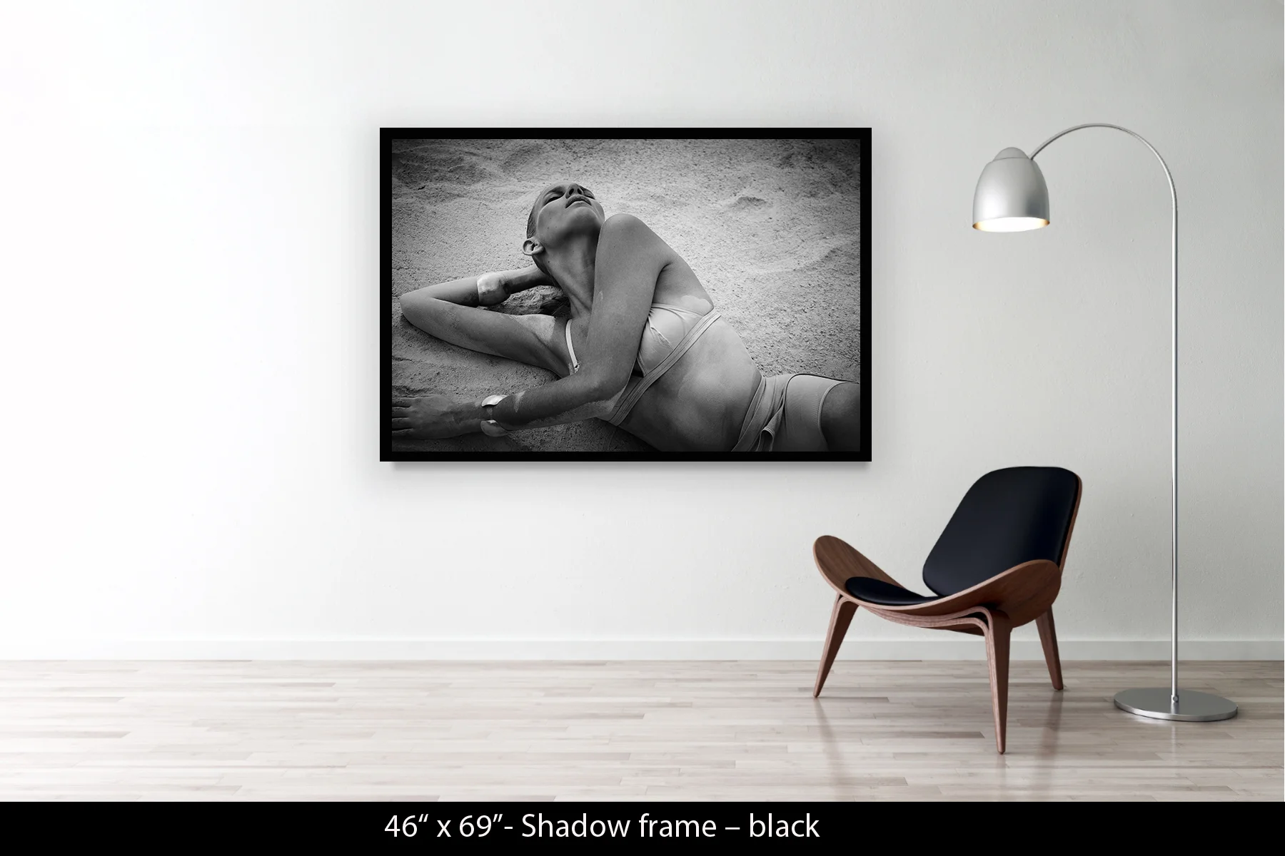 46"x69" | Shadow Frame Black