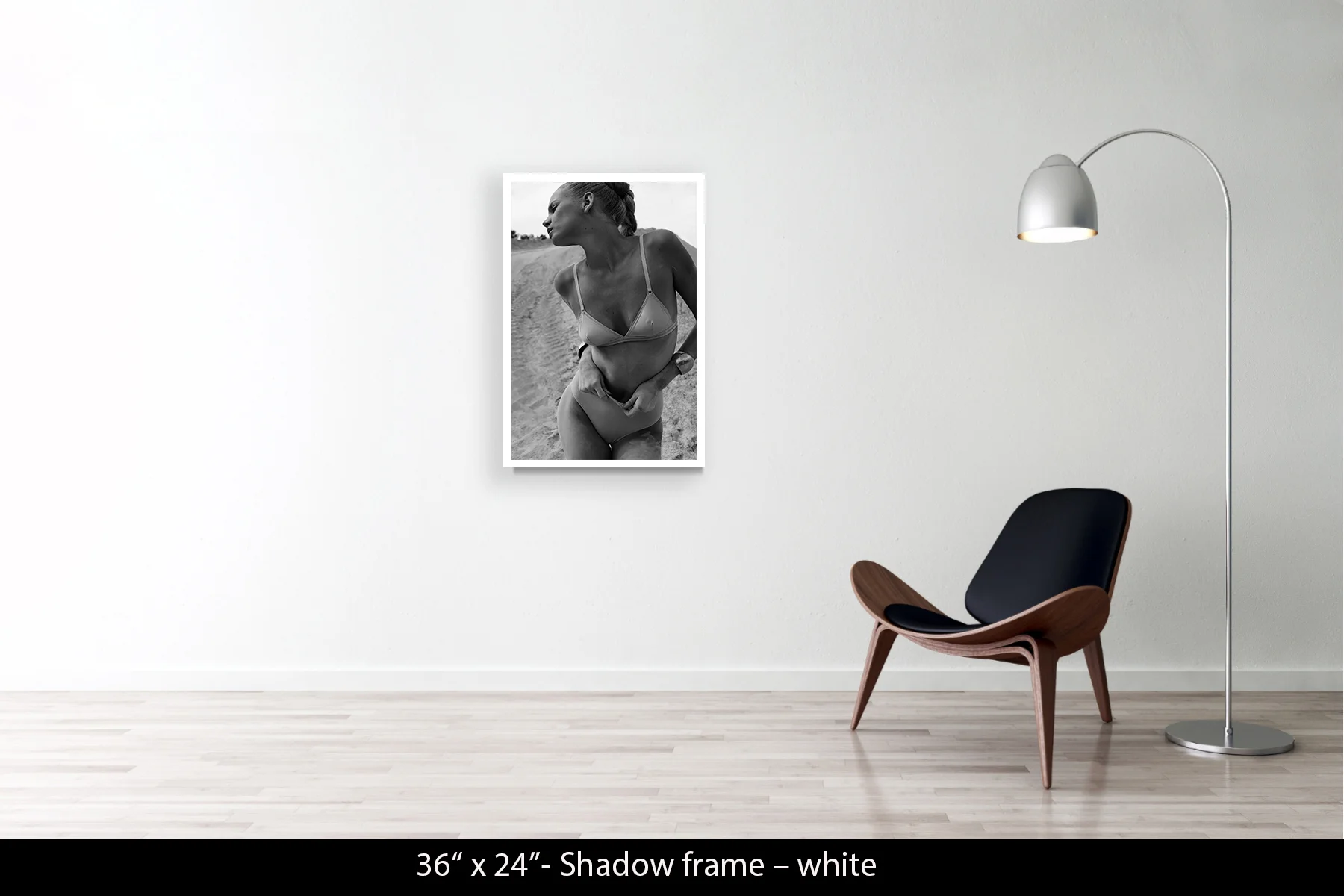 36"x24" | Shadow Frame White