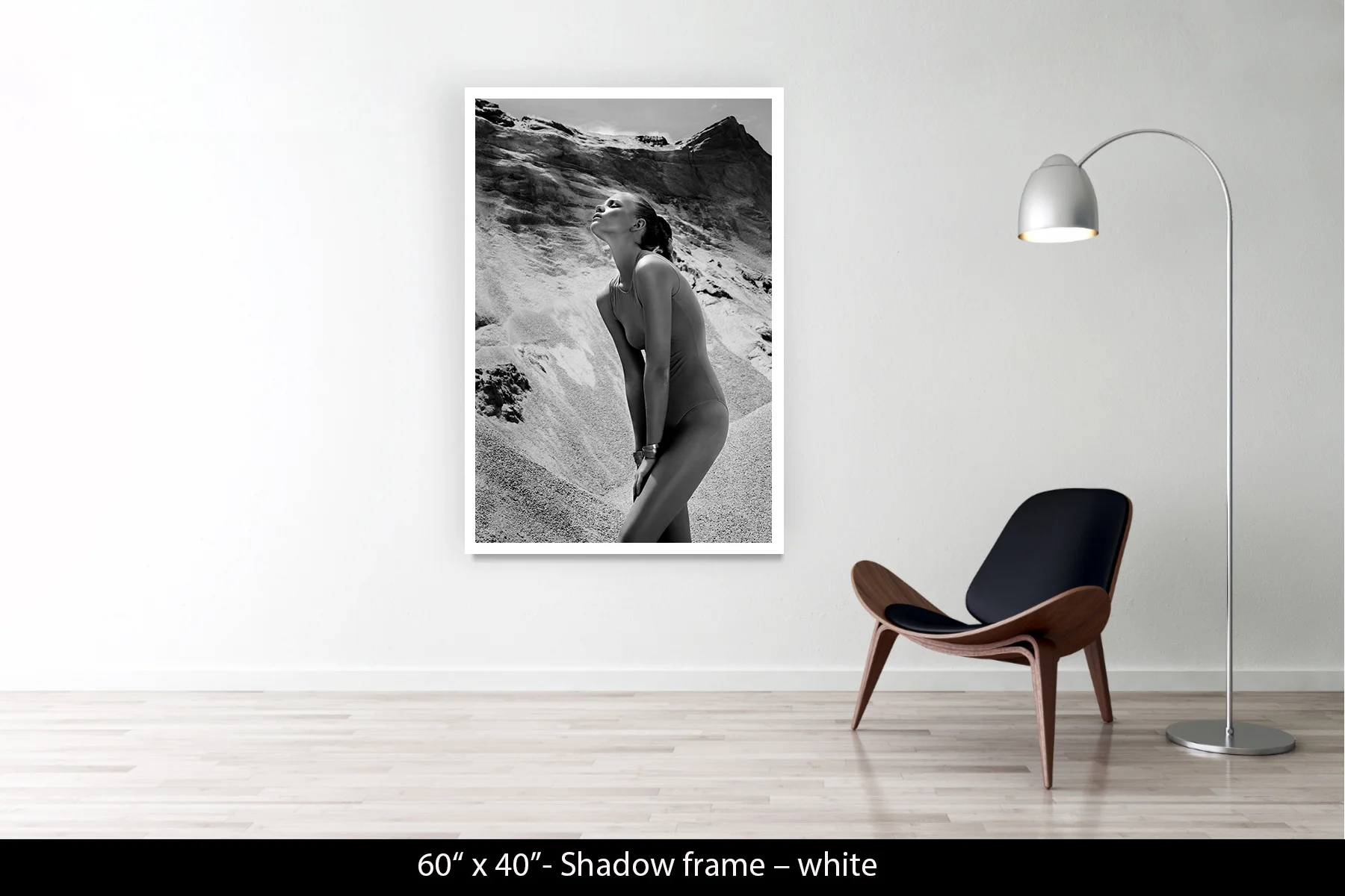 60"x40" | Shadow Frame White