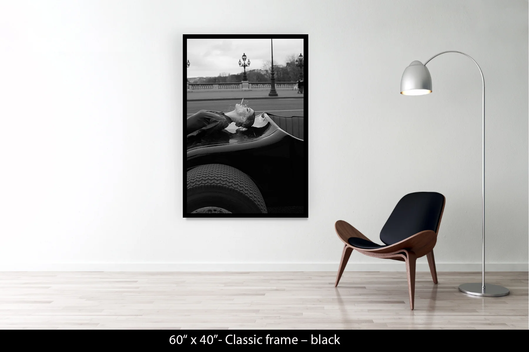 60"x40" | Classic Frame Black
