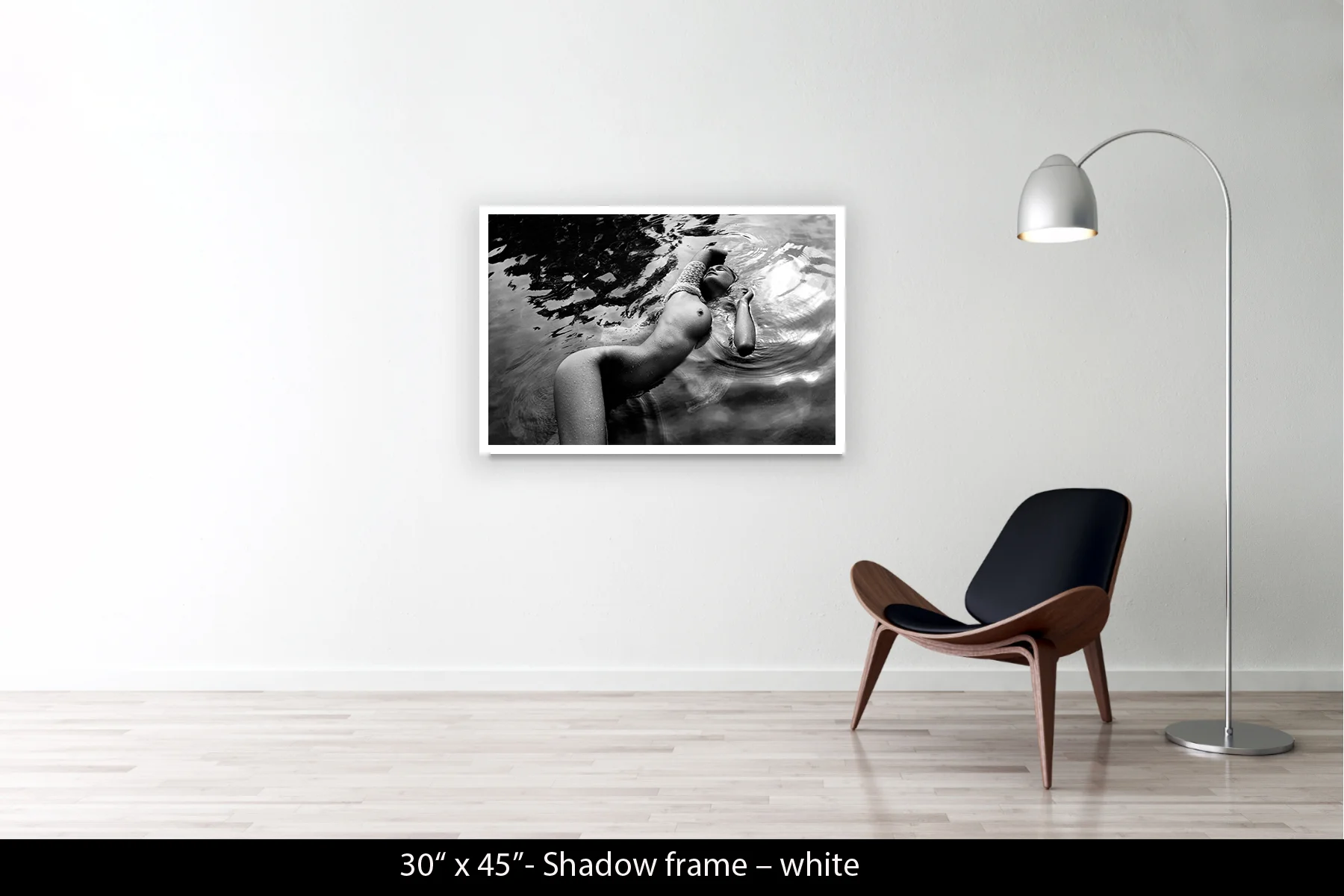 30"x45" | Shadow Frame White