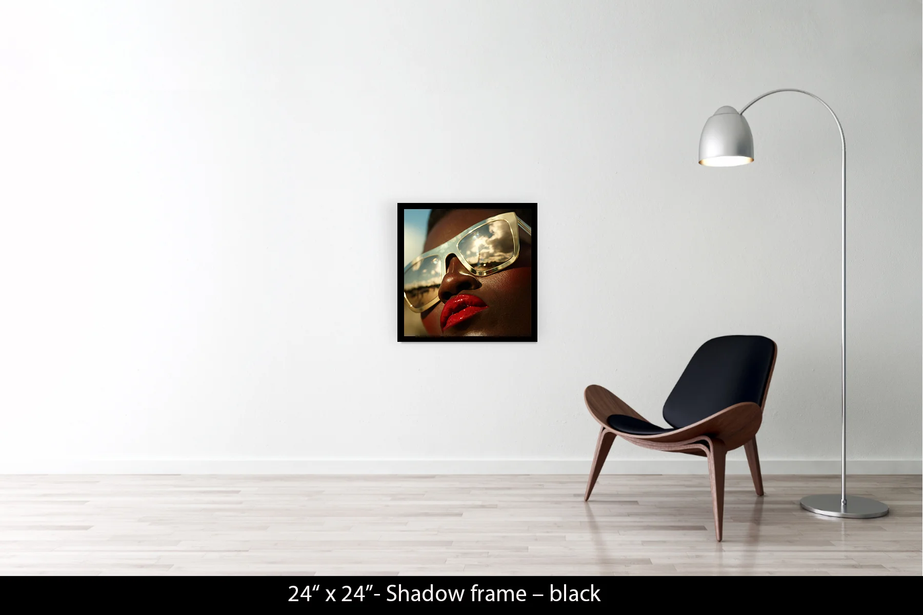 24"x24" | Shadow Frame Black