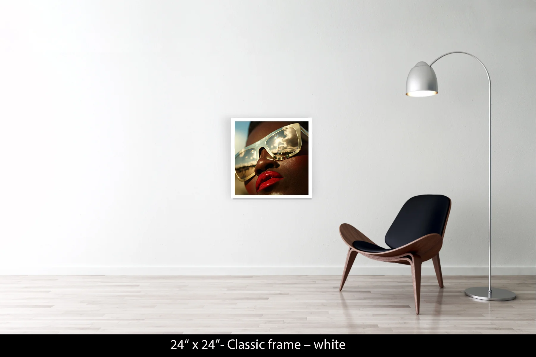24"x24" | Classic Frame White