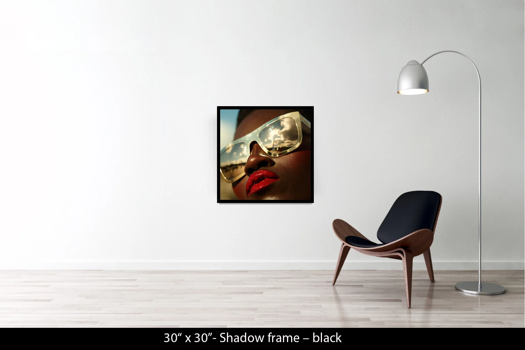 30"x30" | Shadow Frame Black