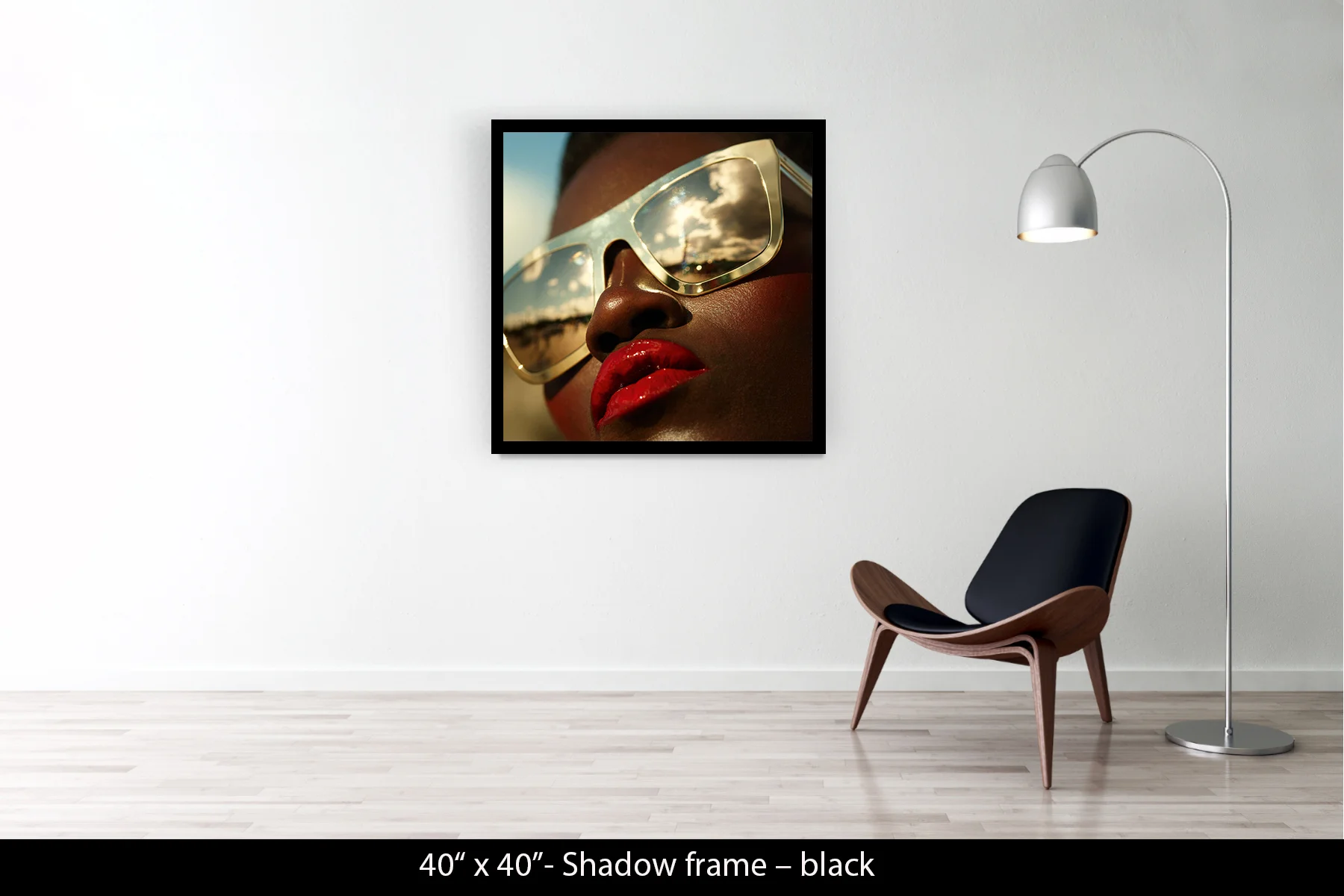 40"x40" | Shadow Frame Black