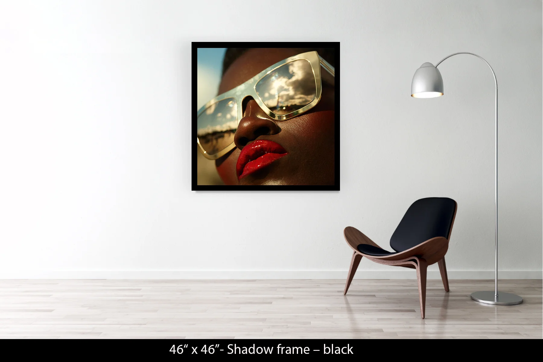 46"x46" | Shadow Frame Black