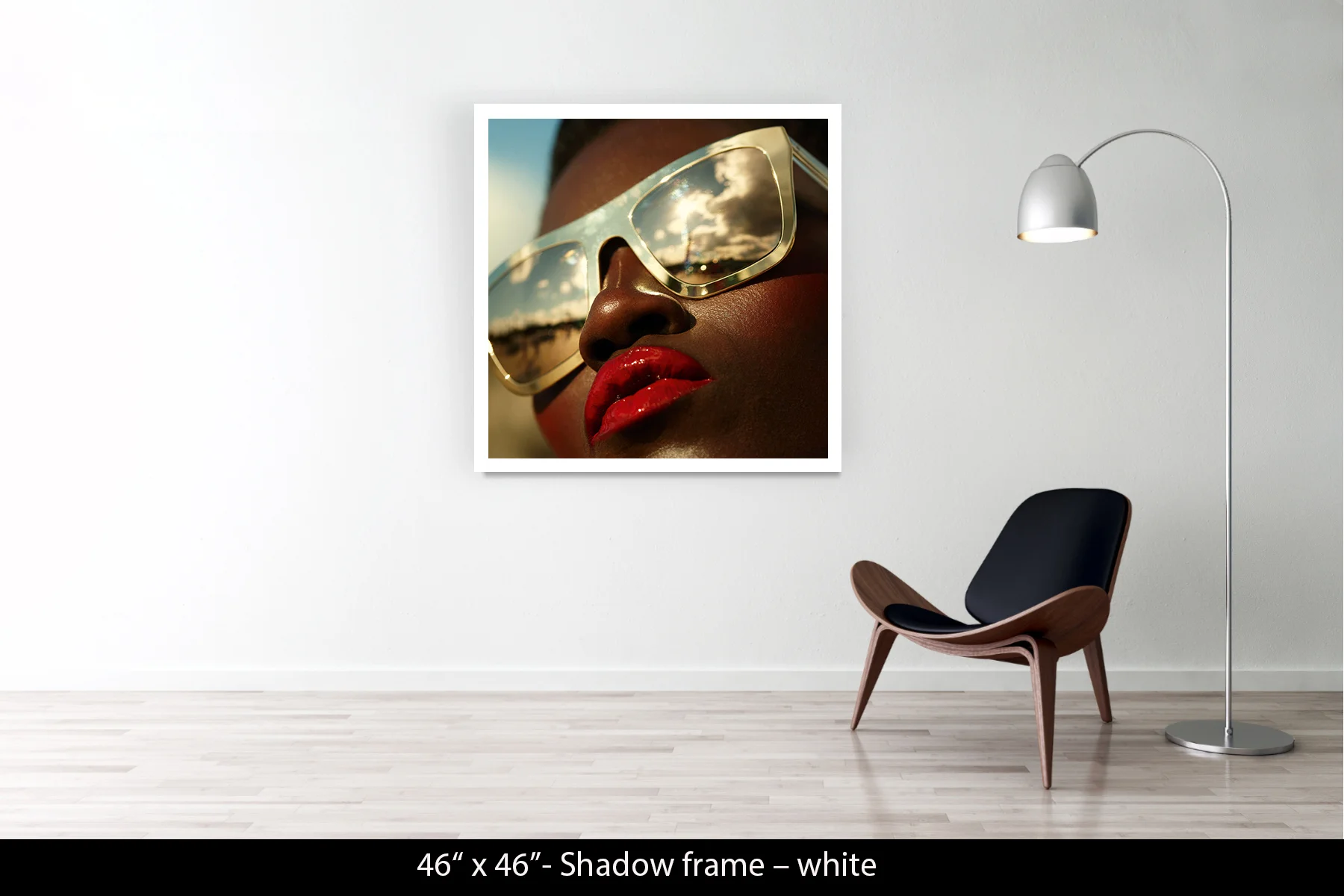 46"x46" | Shadow Frame White