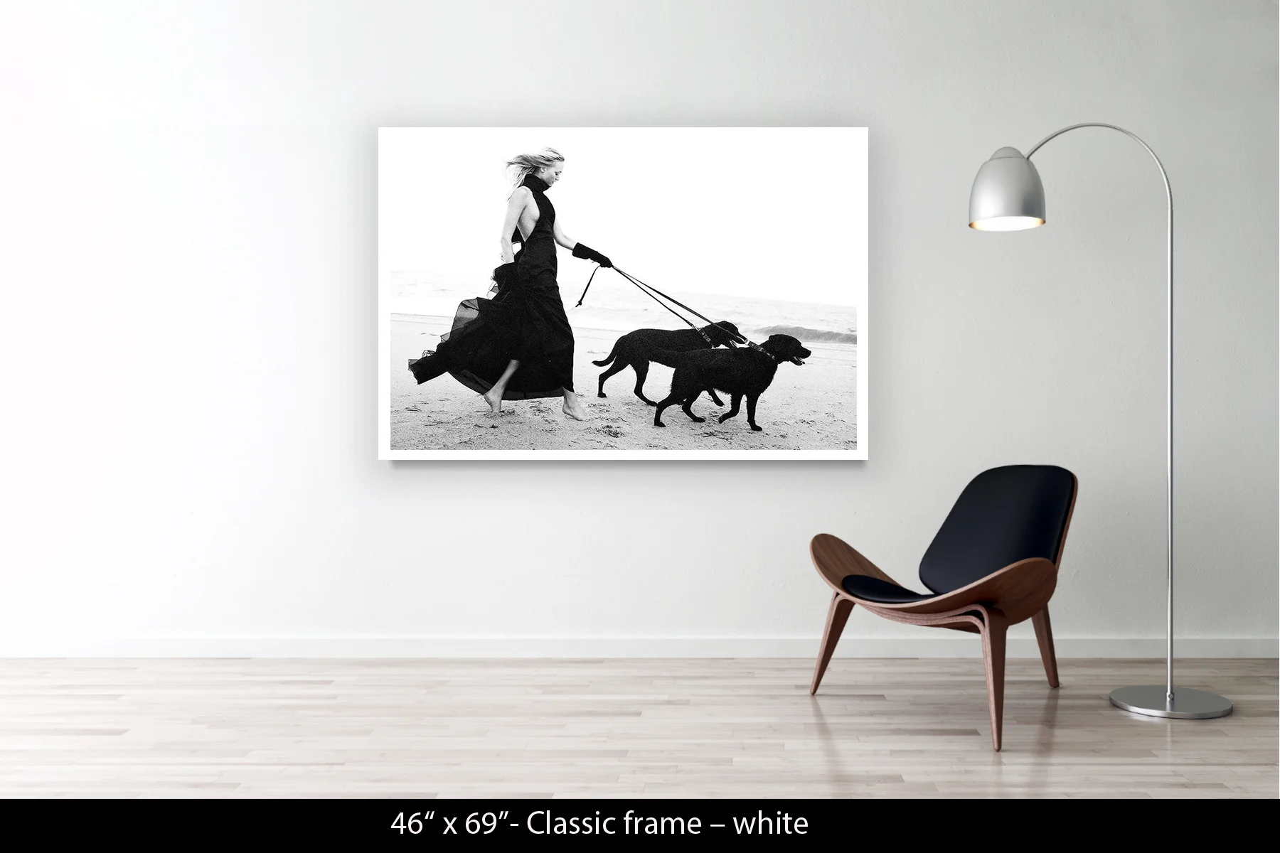 46"x69" | Classic Frame White
