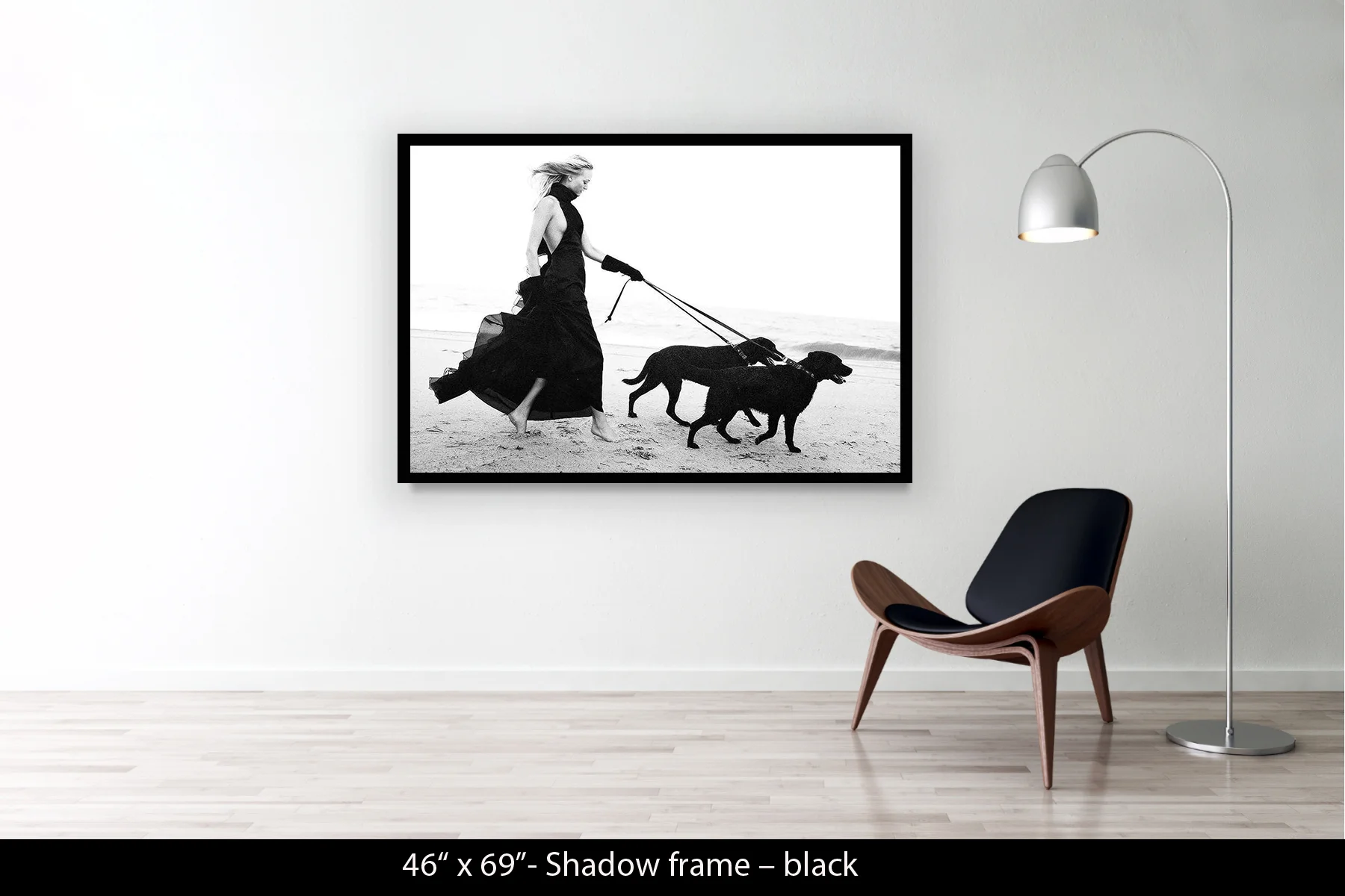 46"x69" | Shadow Frame Black