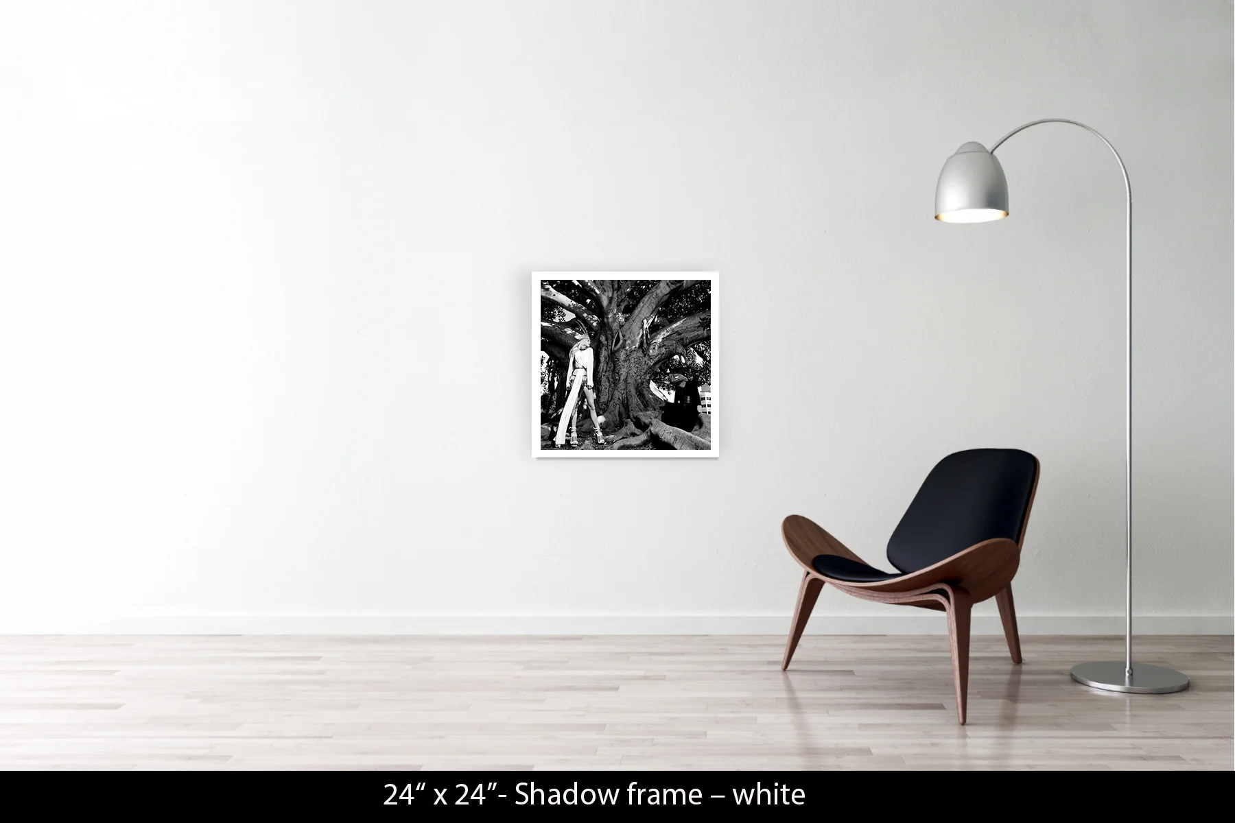 24"x24" | Shadow Frame White