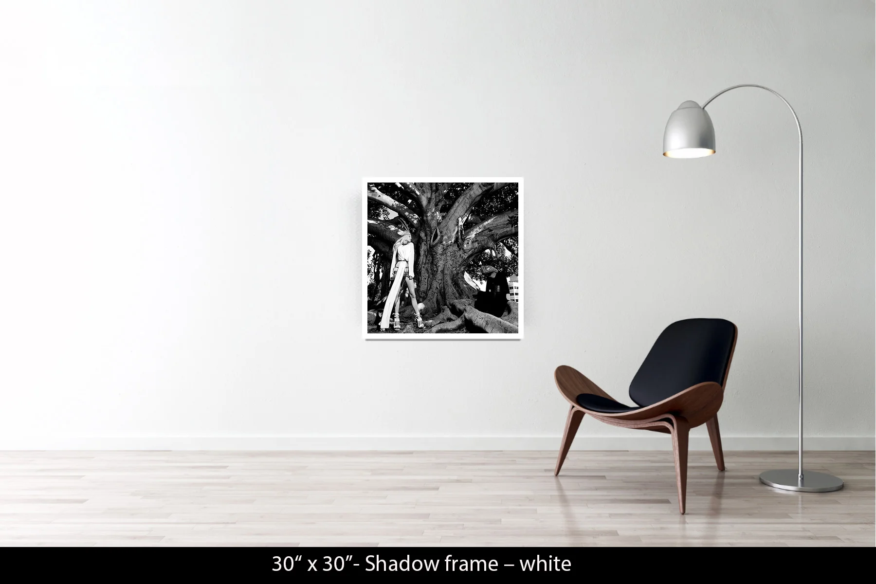 30"x30" | Shadow Frame White