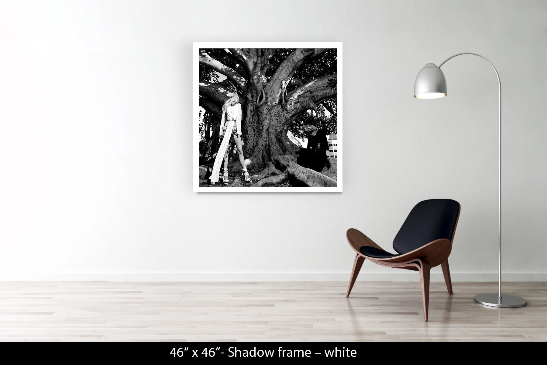 46"x46" | Shadow Frame White