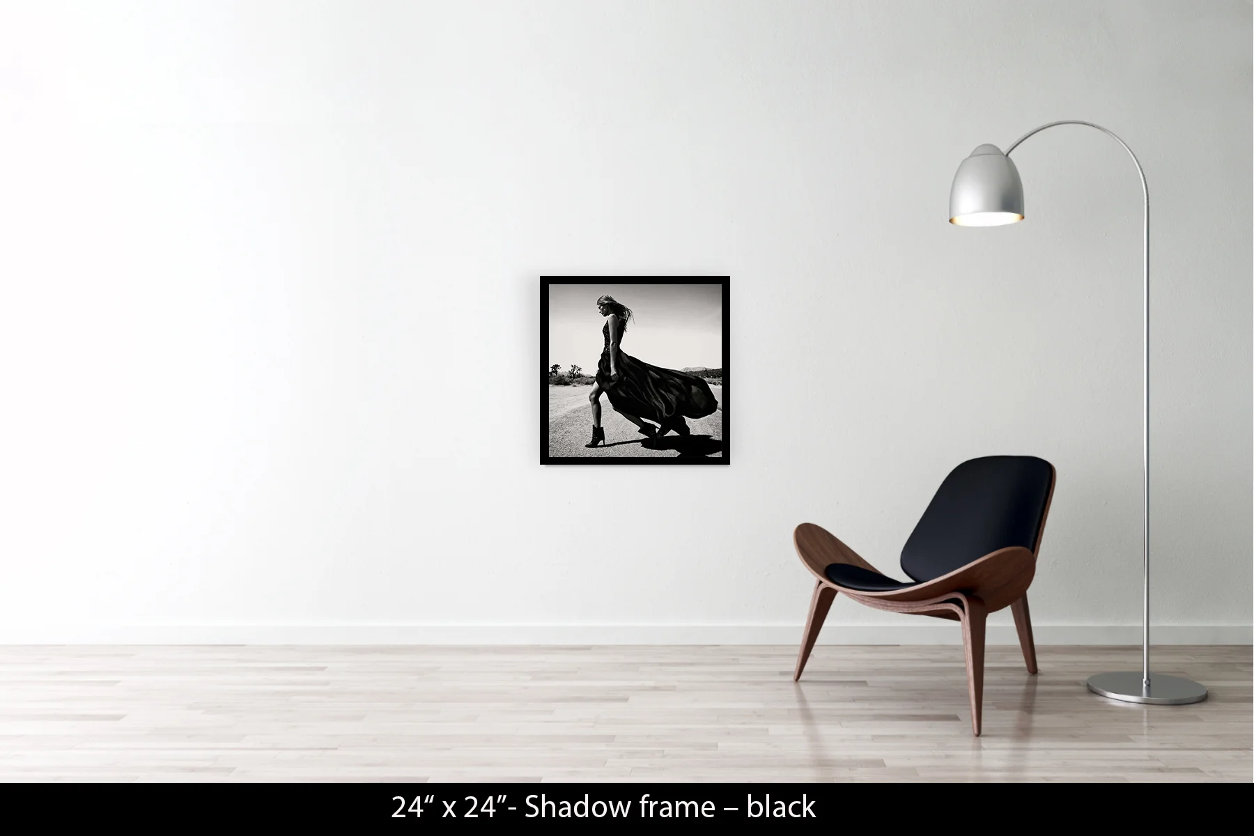 24"x24" | Shadow Frame Black