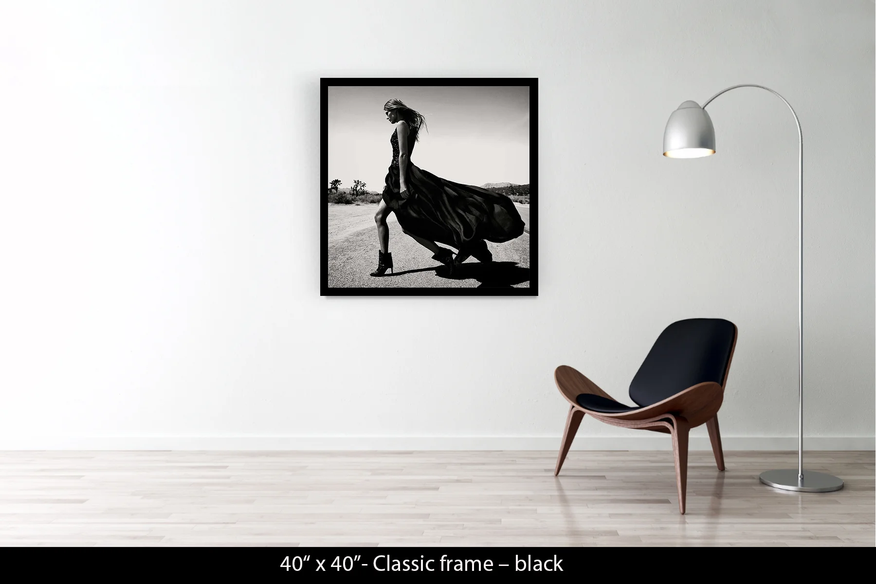 40"x40" | Classic Frame Black