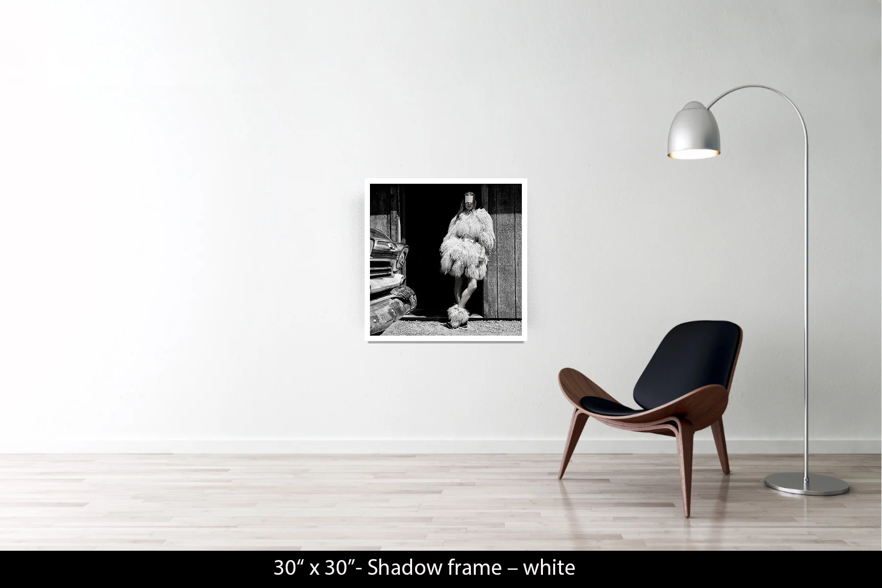 30"x30" | Shadow Frame White