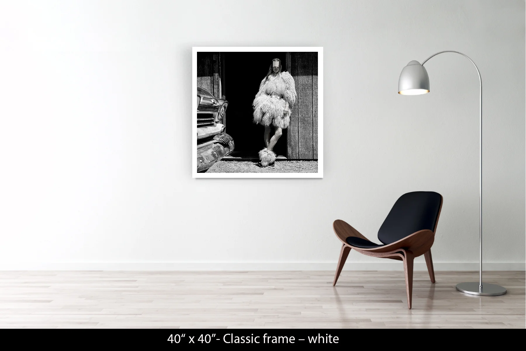40"x40" | Classic Frame White