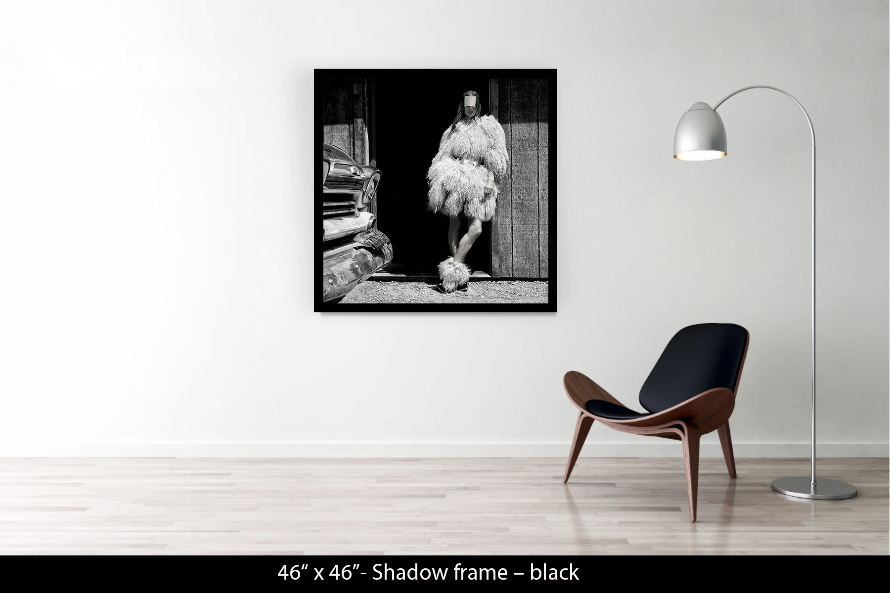 46"x46" | Shadow Frame Black