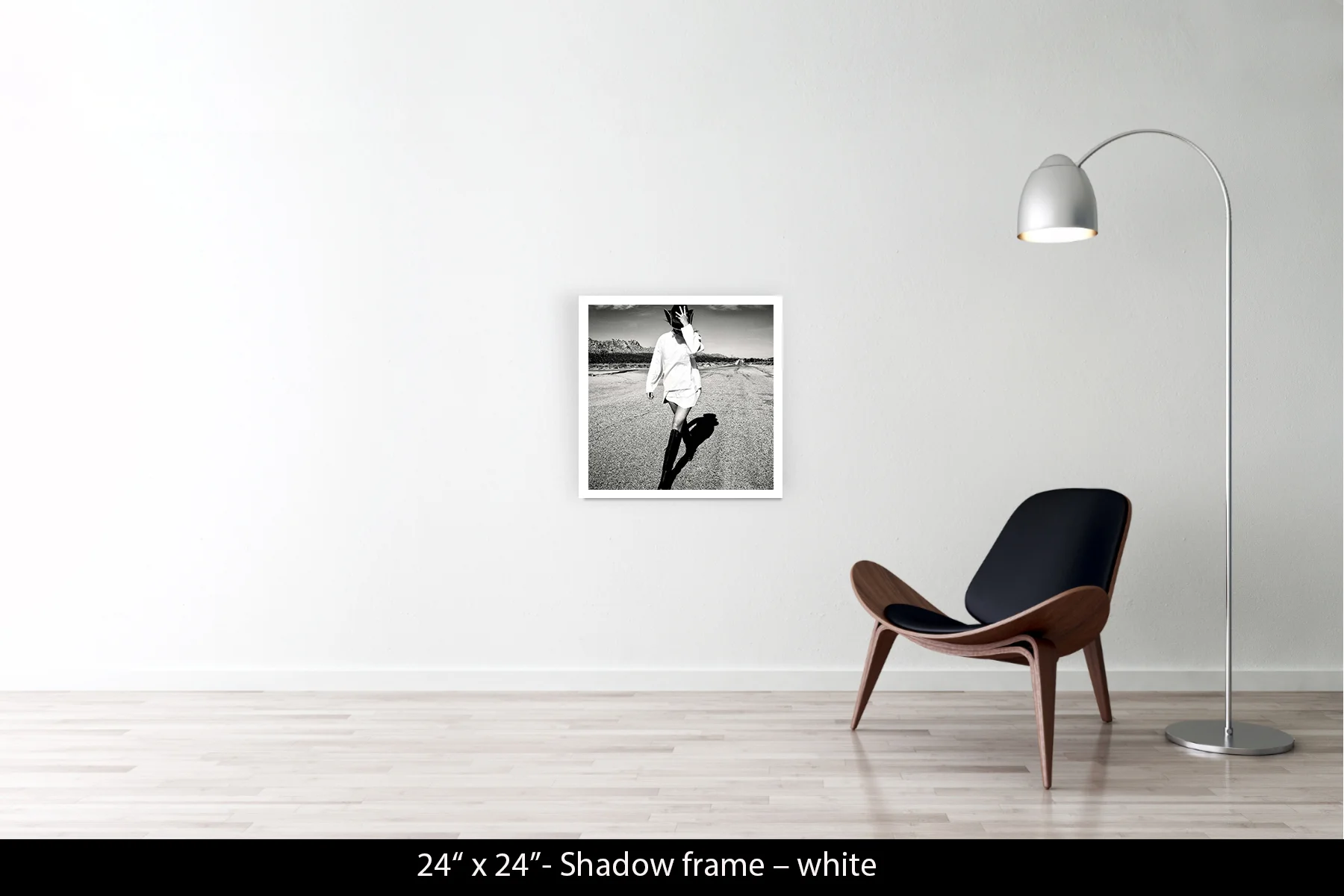 24"x24" | Shadow Frame White