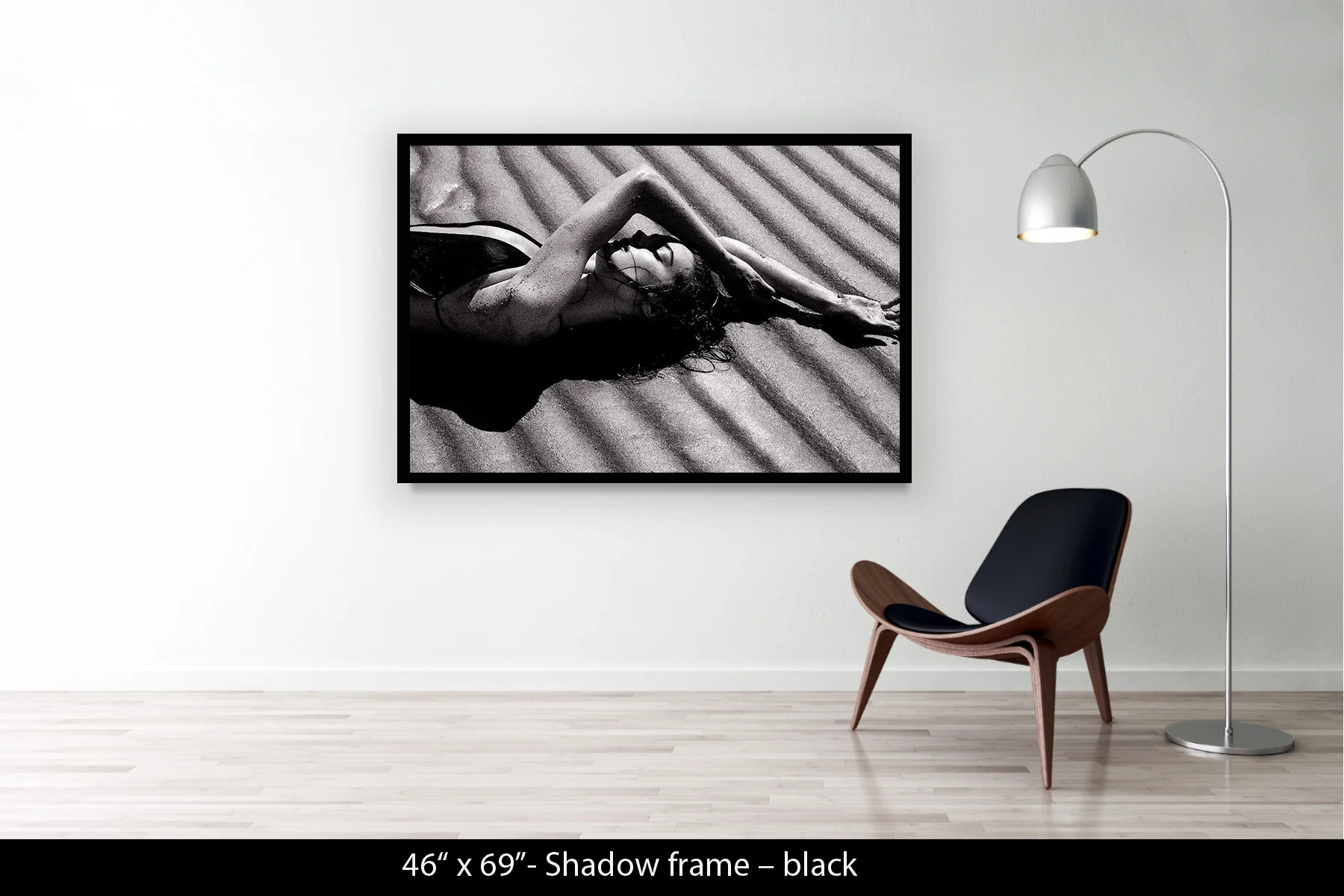 46"x69" | Shadow Frame Black