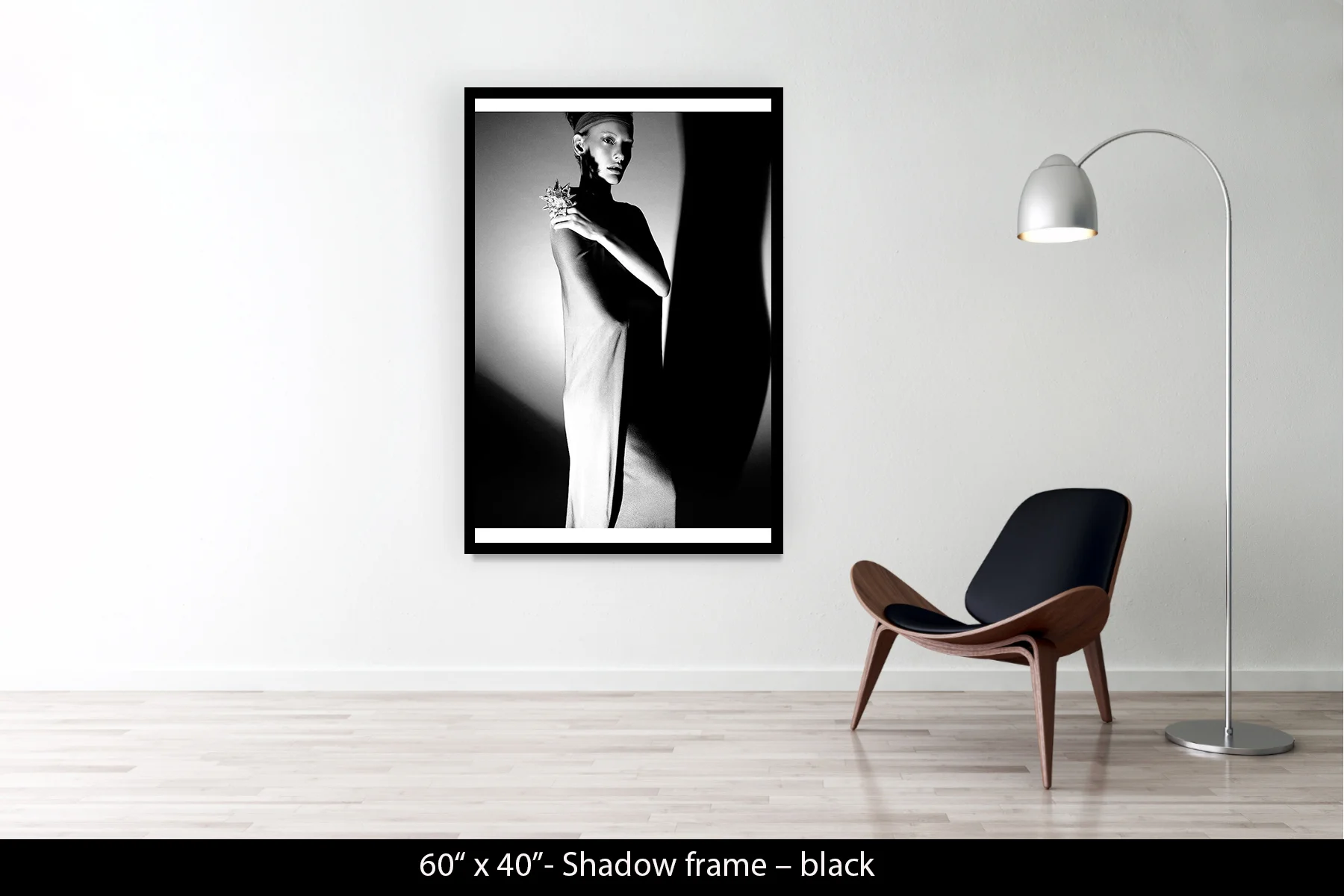 60"x40" | Shadow Frame Black
