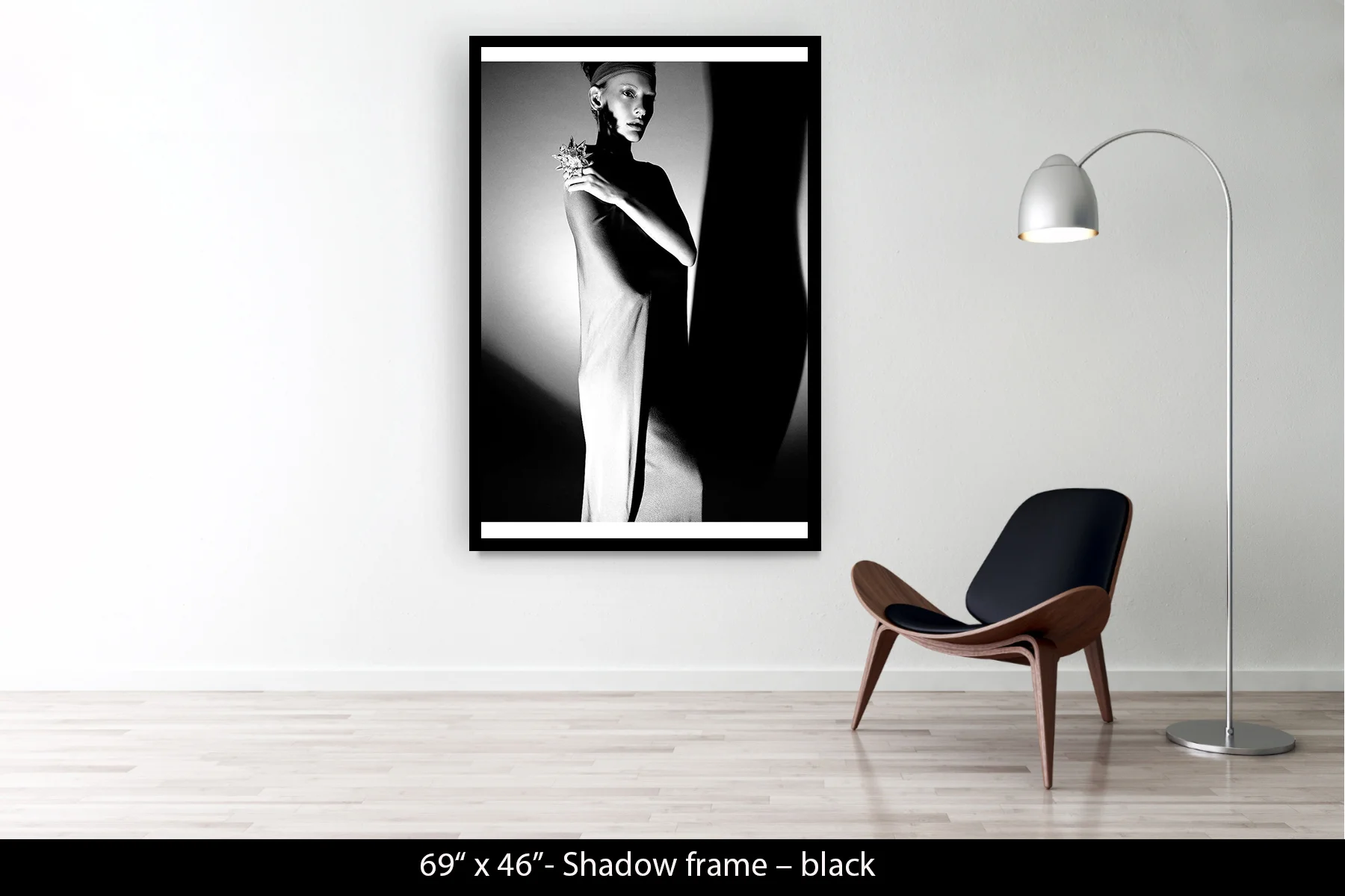 69"x46" | Shadow Frame Black