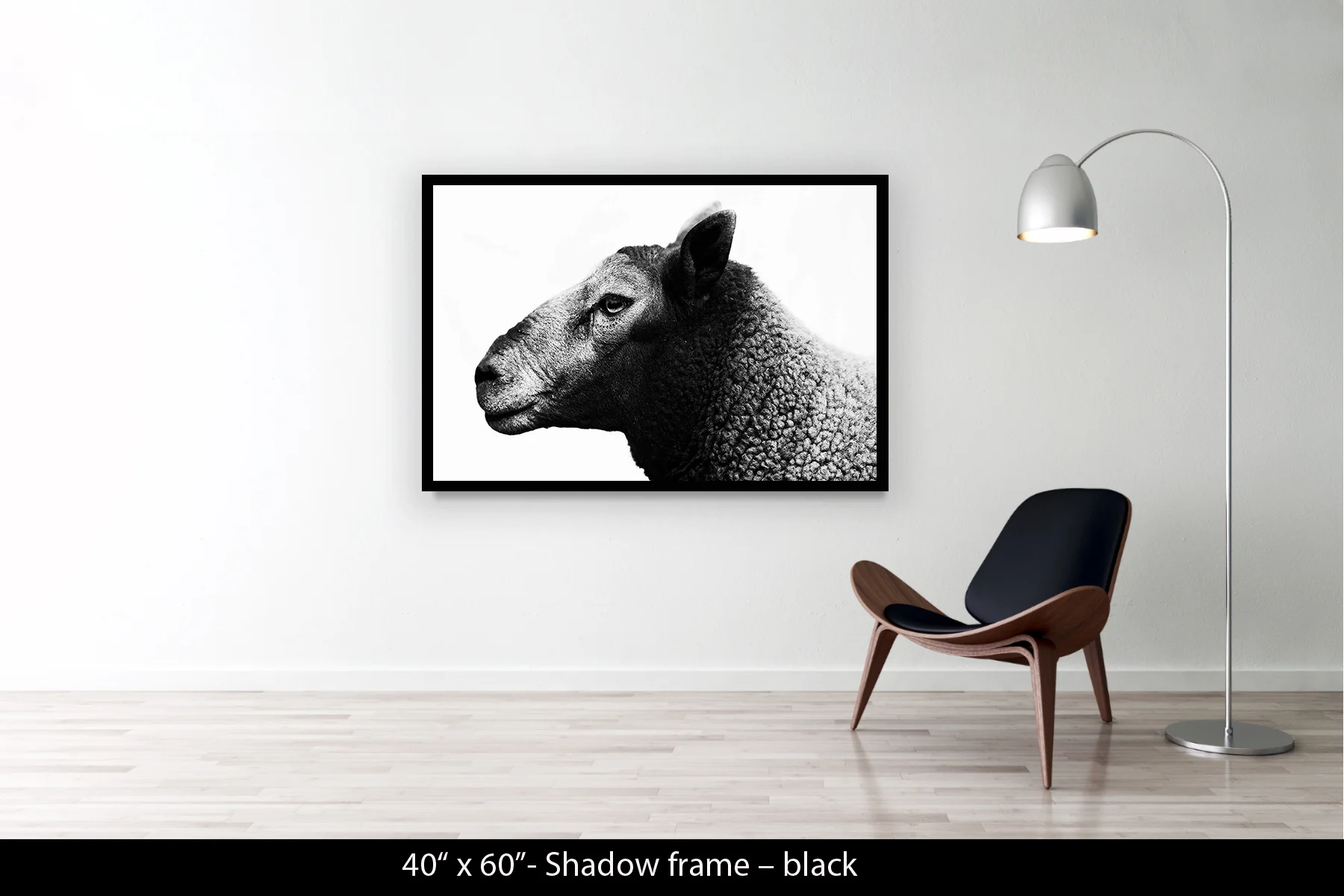 40"x60" | Shadow Frame Black