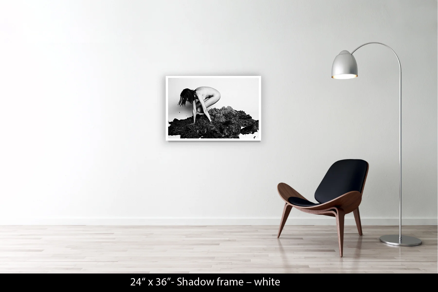 24"x36" | Shadow Frame White