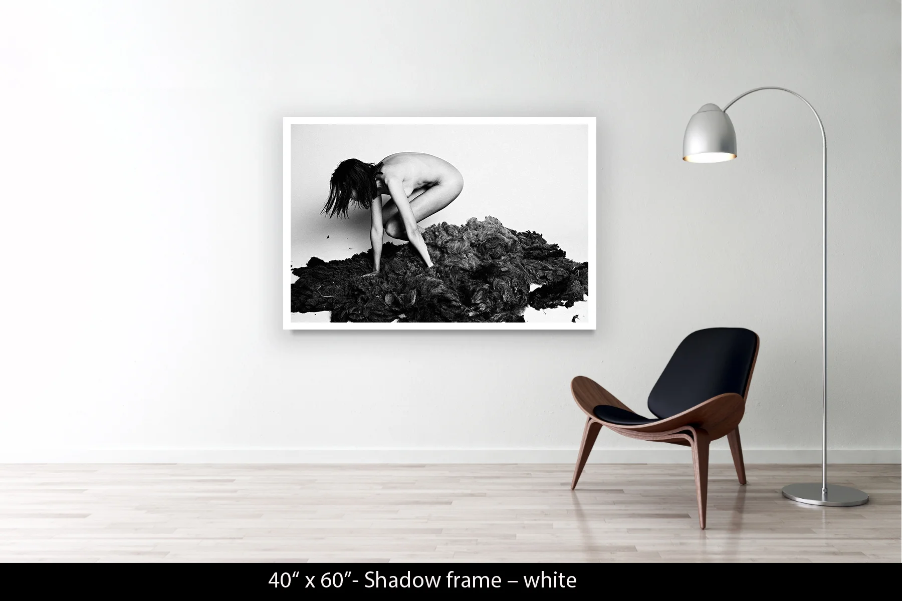 40"x60" | Shadow Frame White