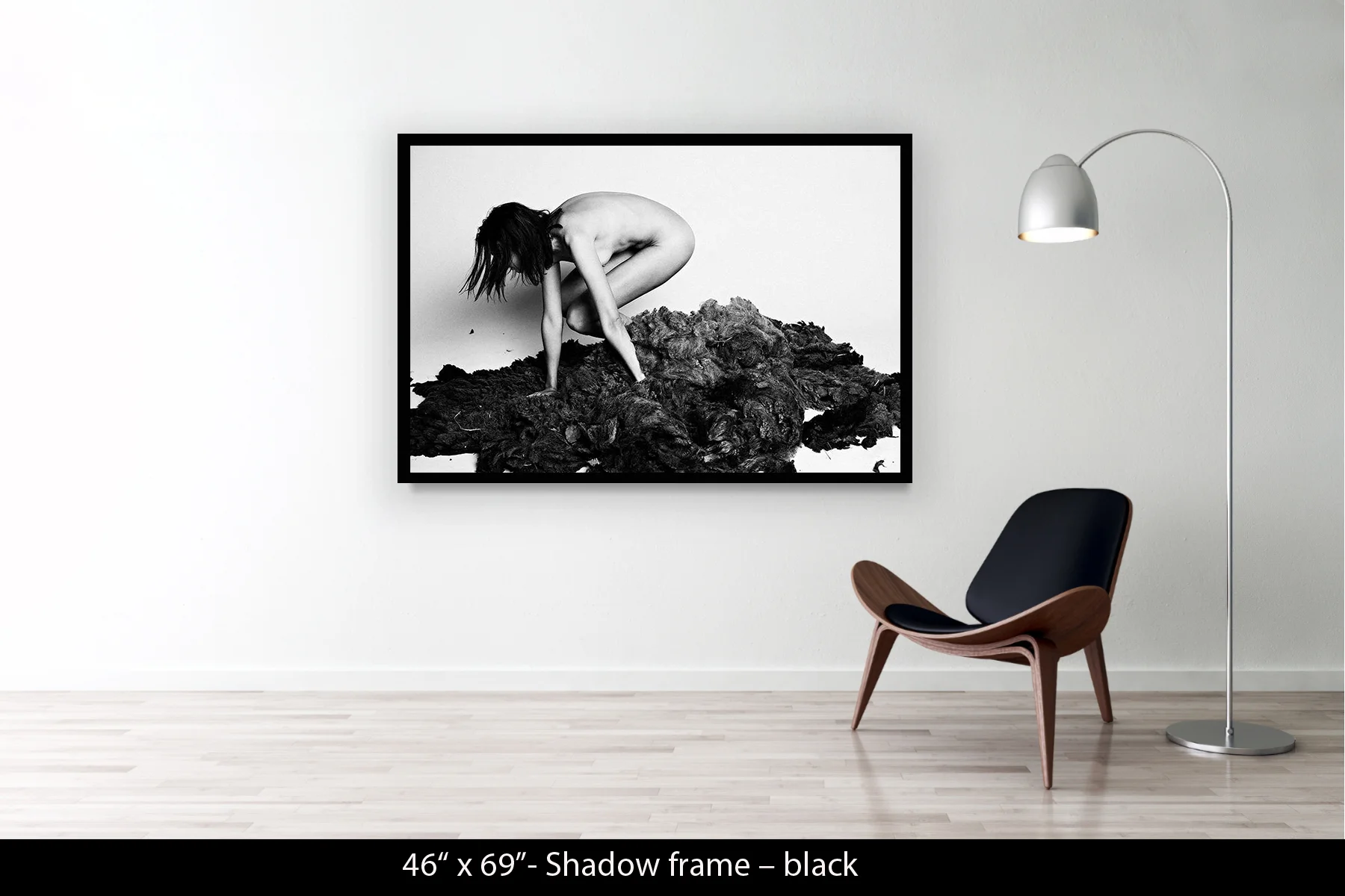 46"x69" | Shadow Frame Black