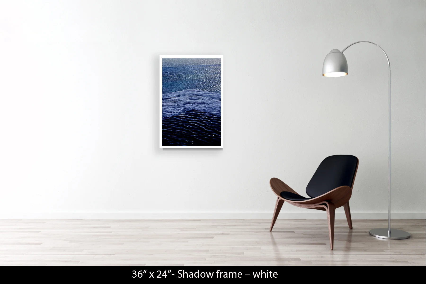 36"x24" | Shadow Frame White