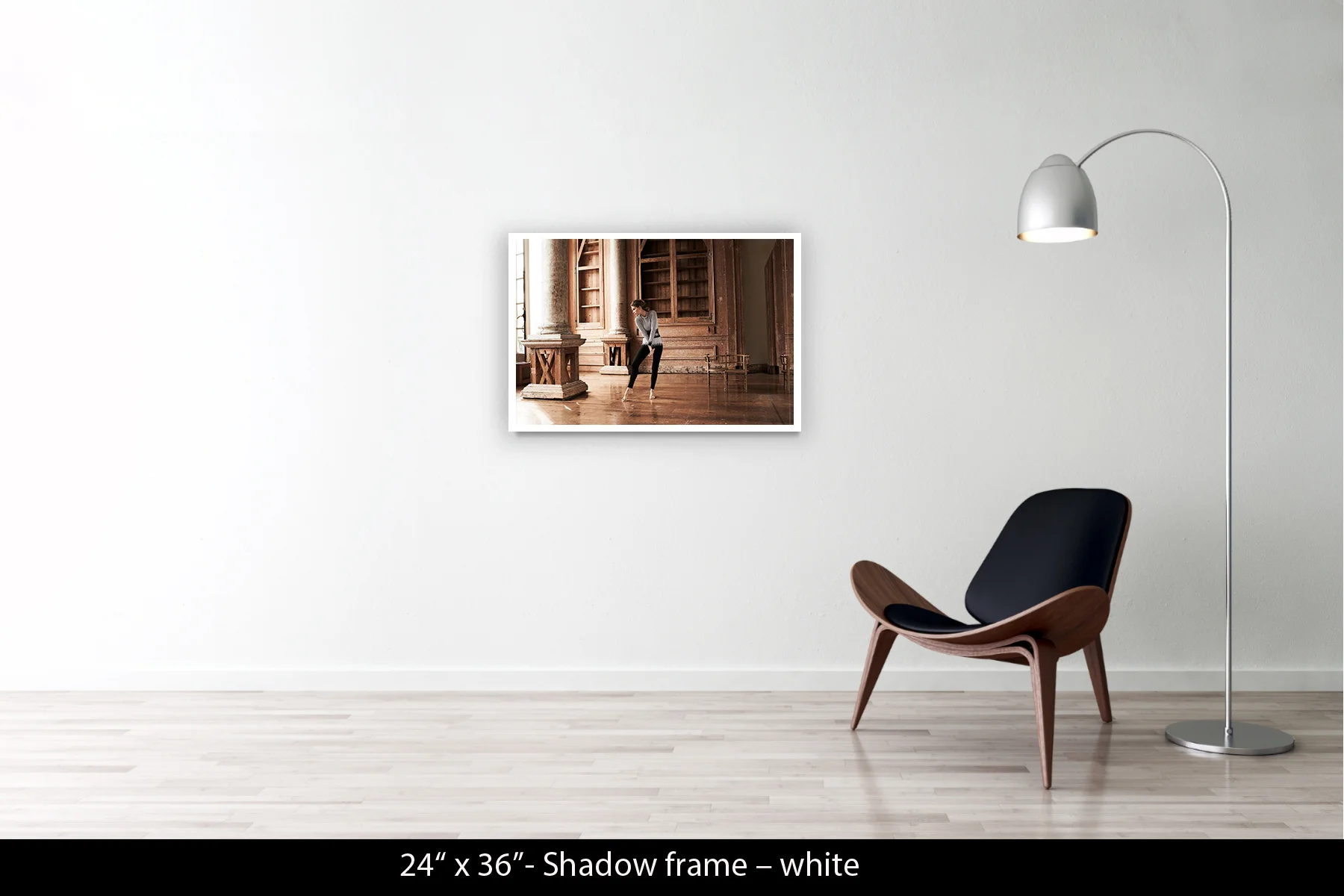 24"x36" | Shadow Frame White