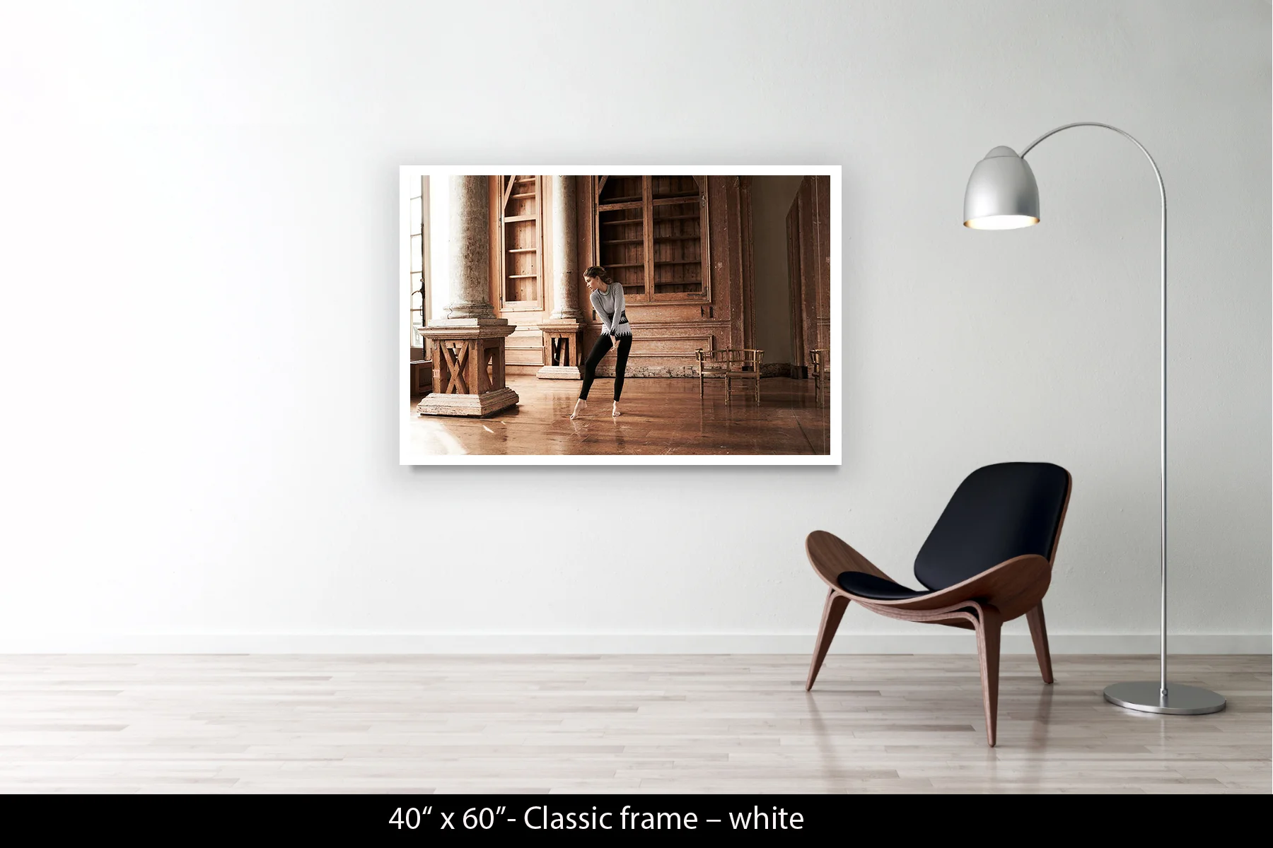40"x60" | Classic Frame White